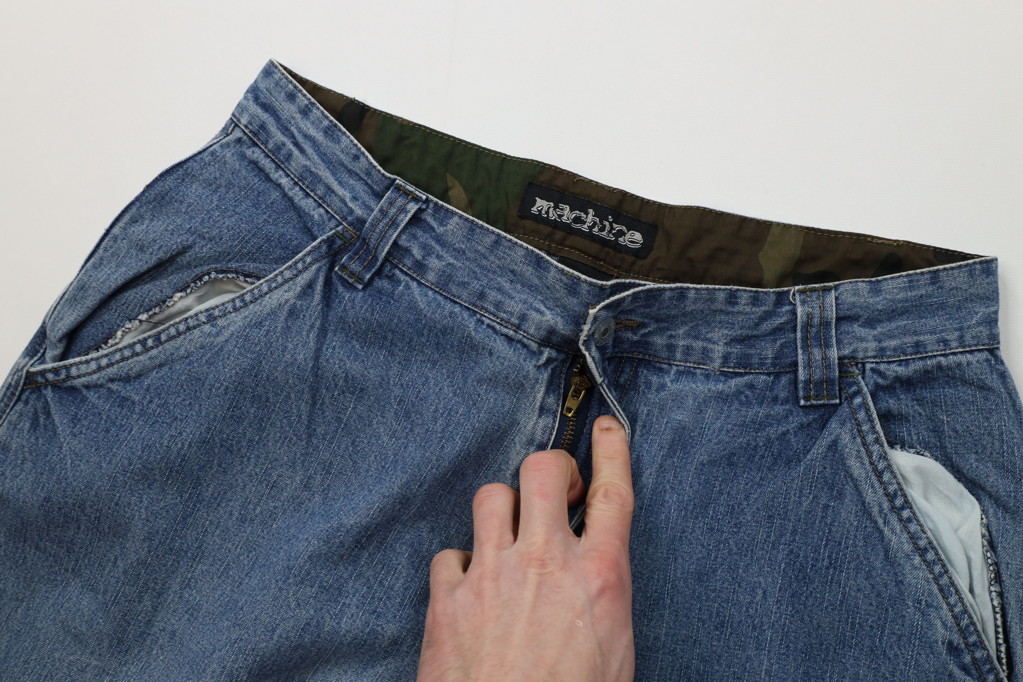 Toy Machine Vintage 90s Y2K Toy Machine Skateboarding Wide Denim Jeans Size US 34 / EU 50 - 9 Thumbnail