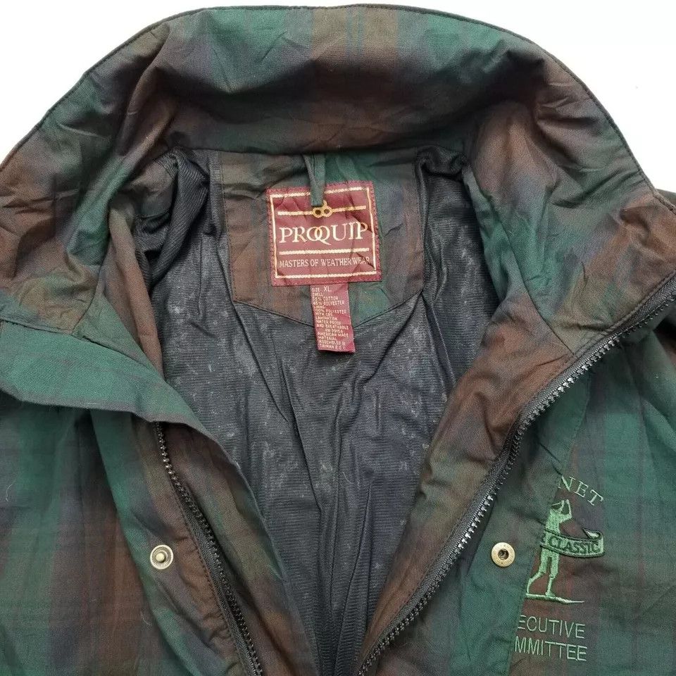 Other ProQuip Golf Jacket Mens XL Green Plaid Pockets Full Zip Size US XL / EU 56 / 4 - 9 Thumbnail