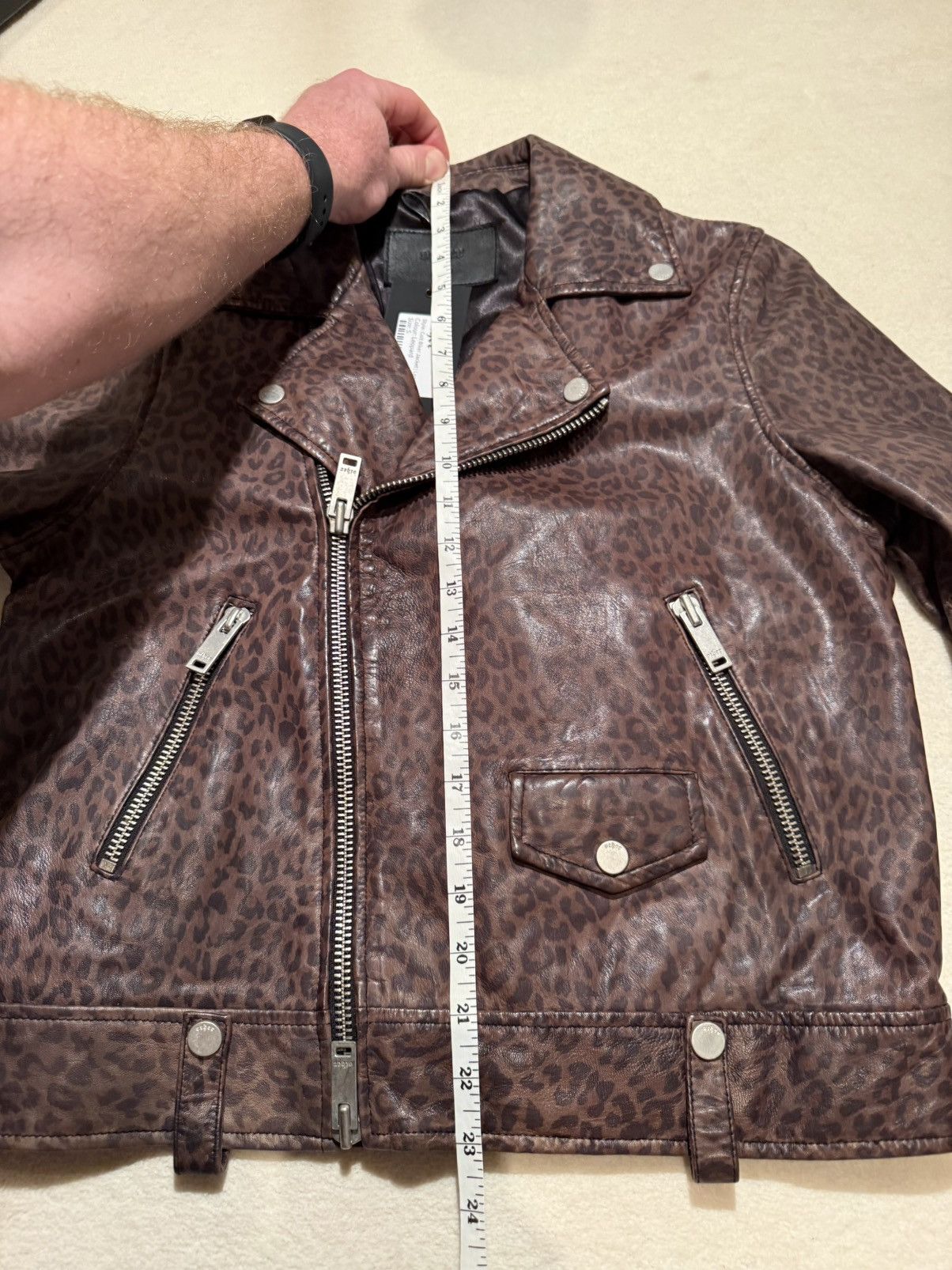 Other UK Other leopard leather biker jacket Small Size US S / EU 44-46 / 1 - 5 Thumbnail