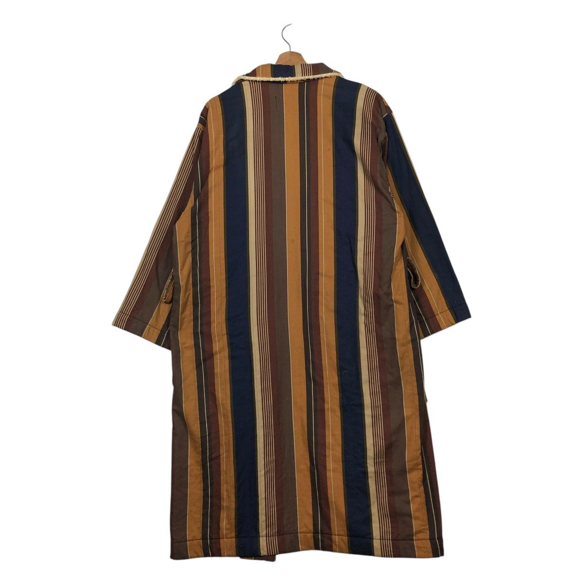 Japanese Brand 🔥VINTAGE LONG BATH ROBE JACKET KENZO STRIPED DESIGN BLANKET Size US M / EU 48-50 / 2 - 11 Thumbnail