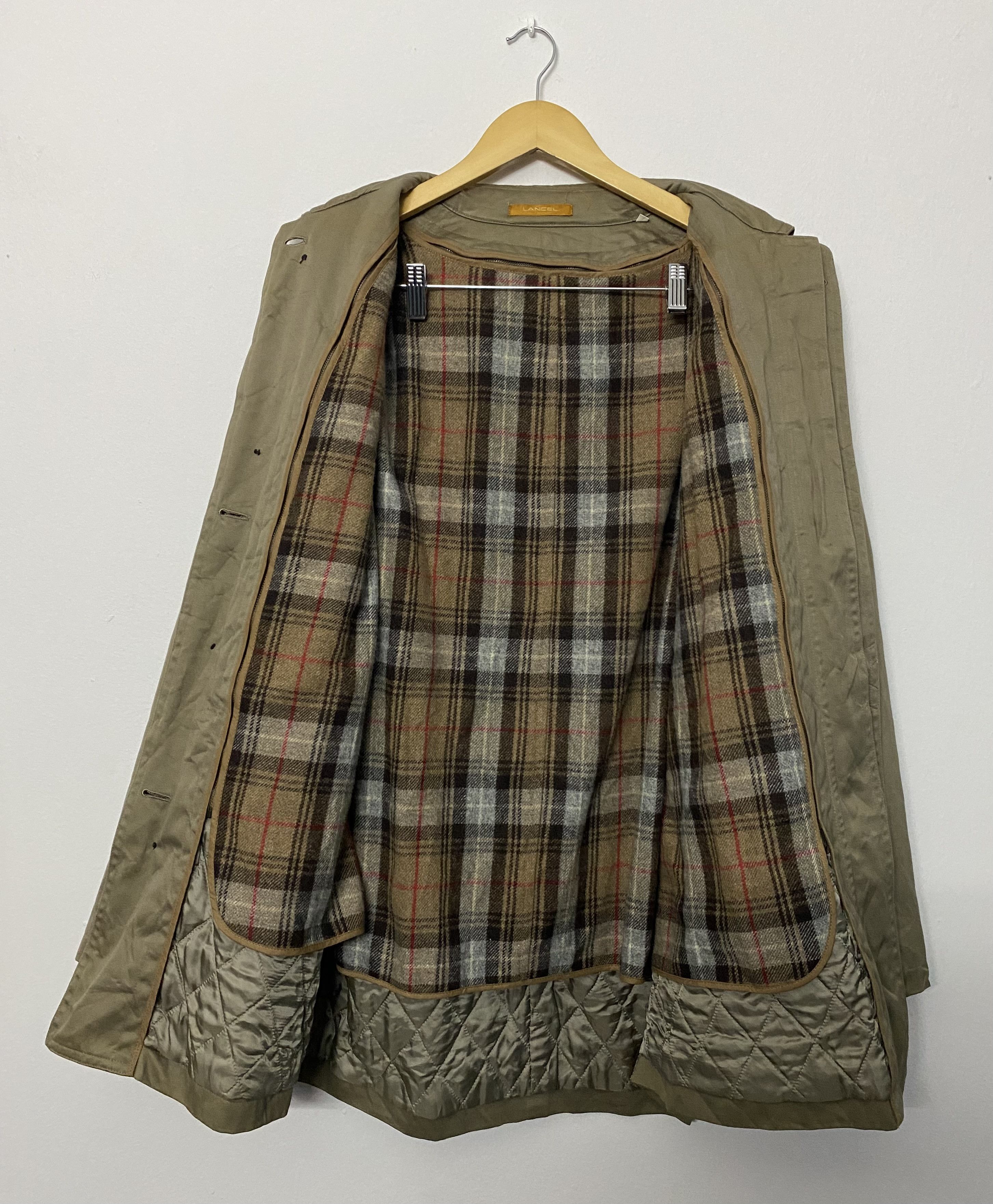 Lancel VTG Lancel Paris Field Jacket Detachable Plaid Wool Liner Size US L / EU 52-54 / 3 - 3 Thumbnail