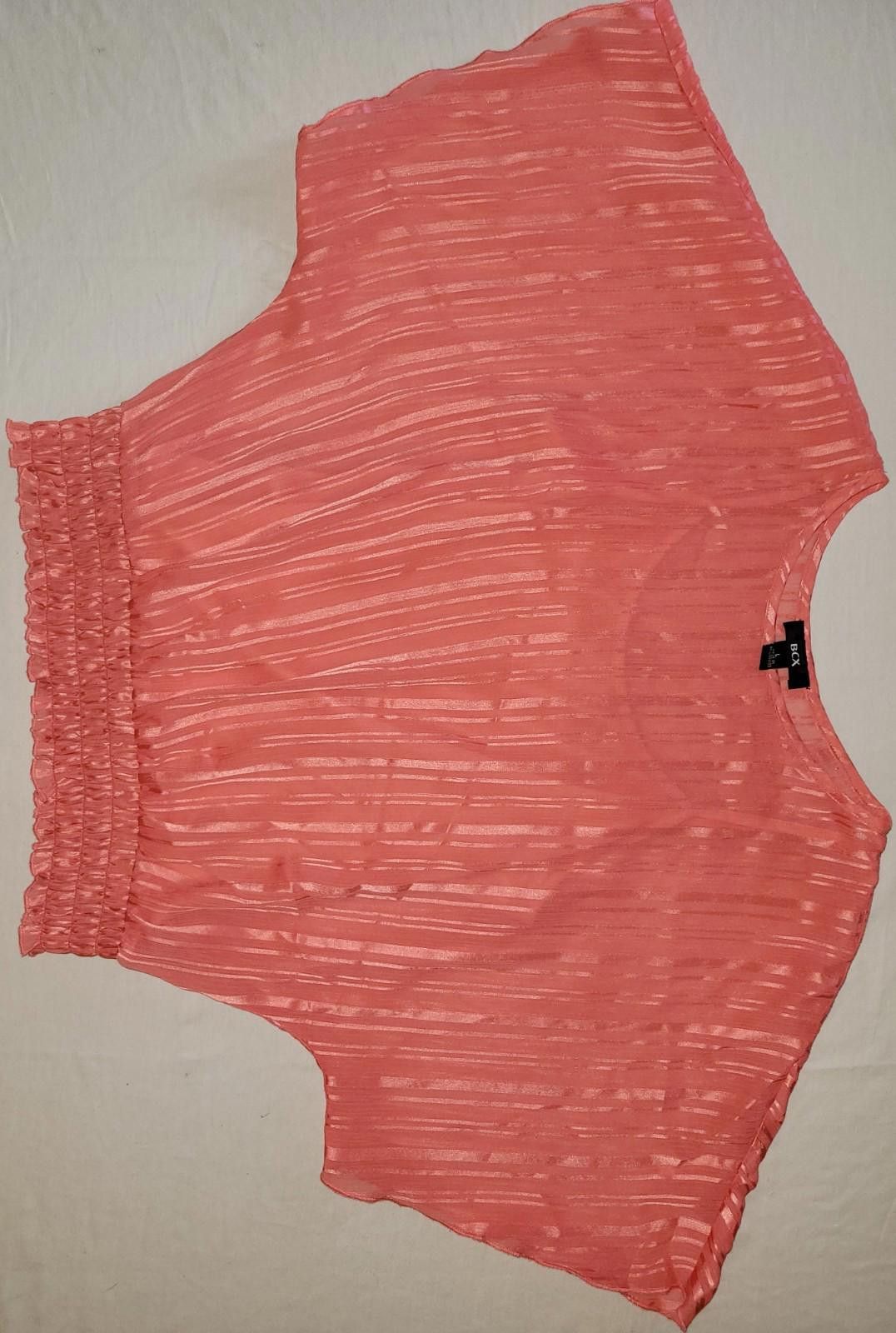 Designer BCX women's large salmon blouse Size L / US 10 / IT 46 - 1 Thumbnail