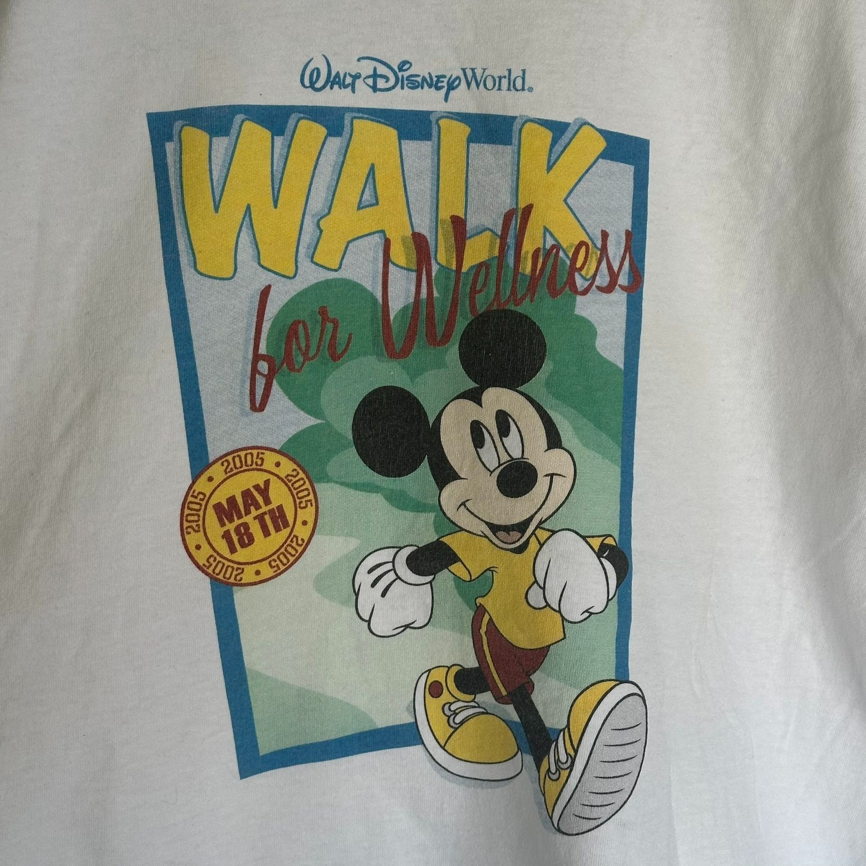 Disney Vintage Y2K Walt Disney World 2005 Mickey Mouse T-Shirt Whit Size US M / EU 48-50 / 2 - 2 Thumbnail