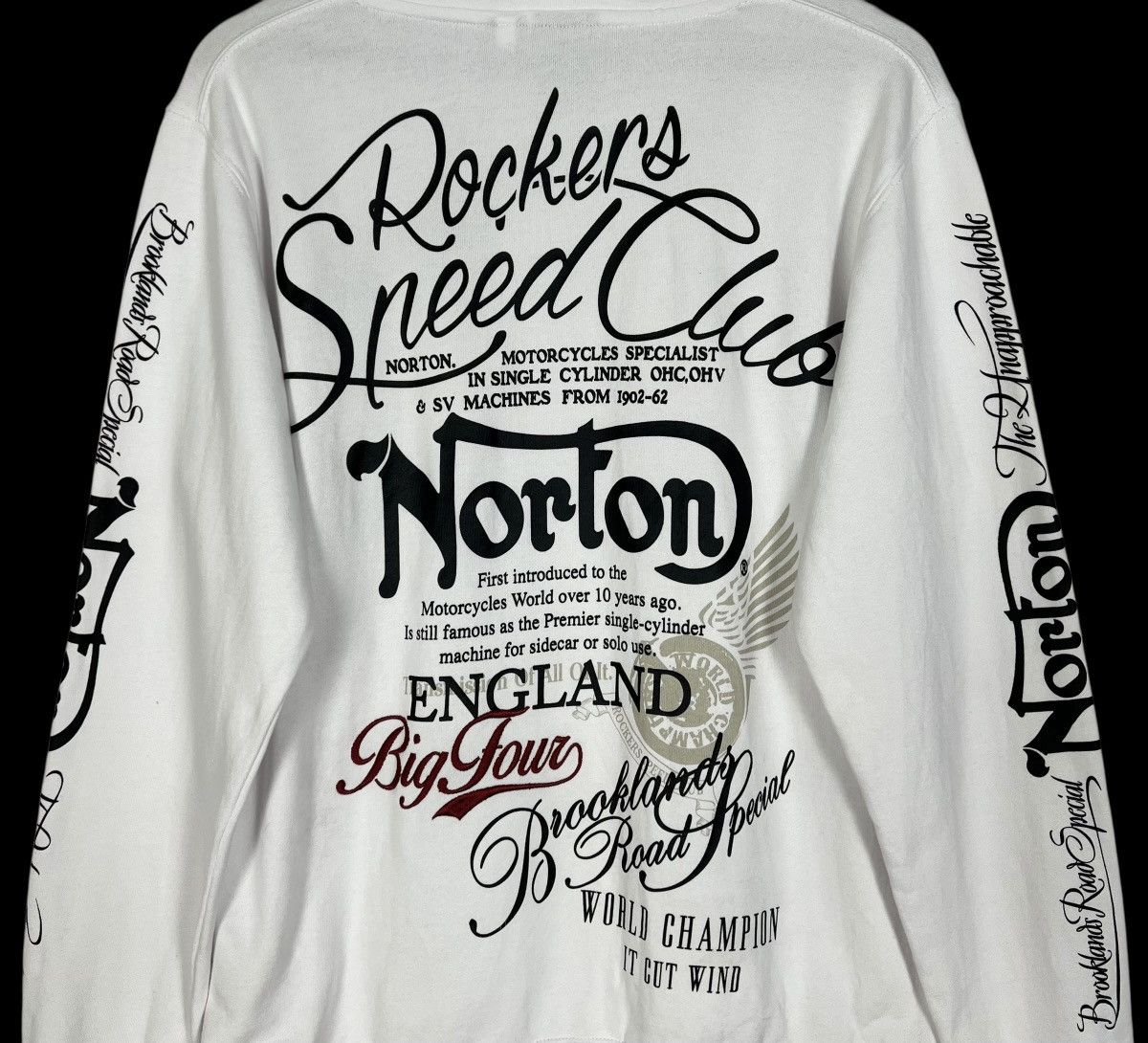 Norton Vintage England Rockers Speed Club Norton Motorcycle Hoodie Size US M / EU 48-50 / 2 - 4 Thumbnail