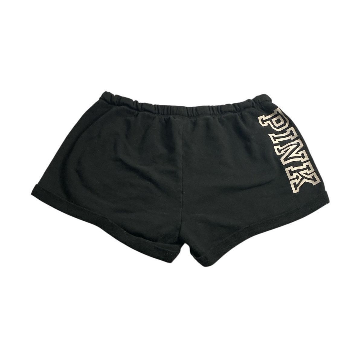 Pink Black Fleece Lounge Shorts Victoria’s Secret PINK Cozy Size 30" / US 8 / IT 44 - 6 Thumbnail