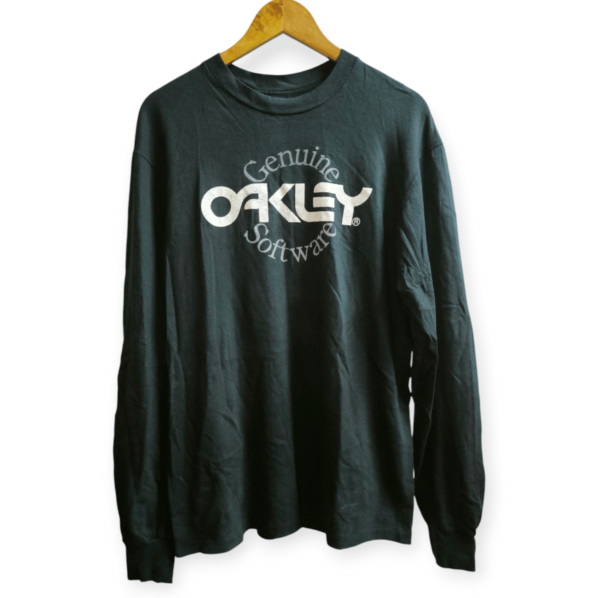 Hanes × Oakley × Vintage Software Longsleeve Black Tee Size US L / EU 52-54 / 3 - 1 Thumbnail