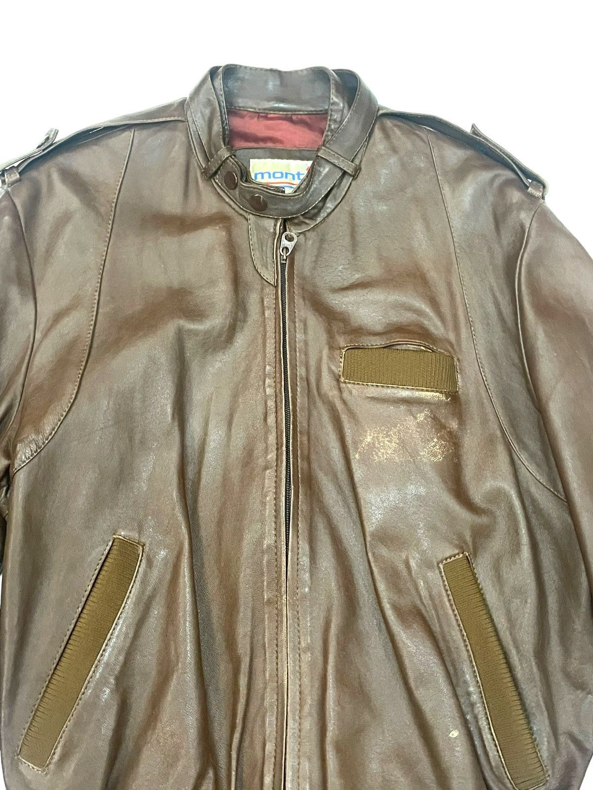 Vintage Vintage Mont Brown Bomber Jacket Size US S / EU 44-46 / 1 - 10 Thumbnail