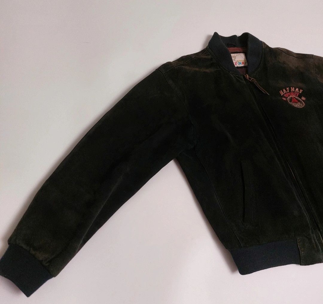 Other 90s Naf Naf Spirit Suede Bomber Jacket Size US L / EU 52-54 / 3 - 6 Thumbnail