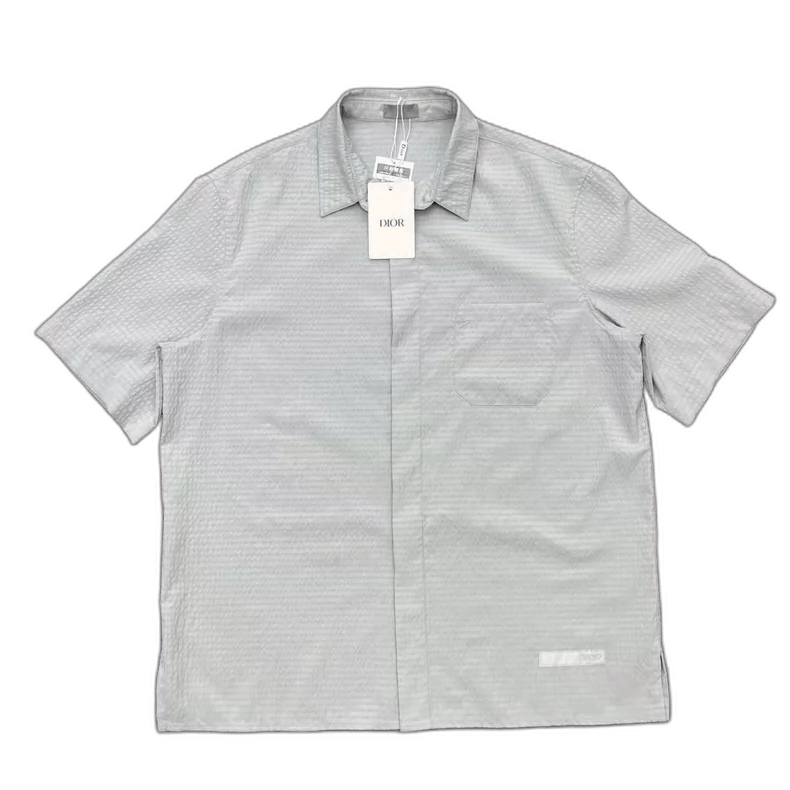 Dior Mint Green Pleated Short Sleeve Shirt-yf Size US M / EU 48-50 / 2 - 1 Thumbnail