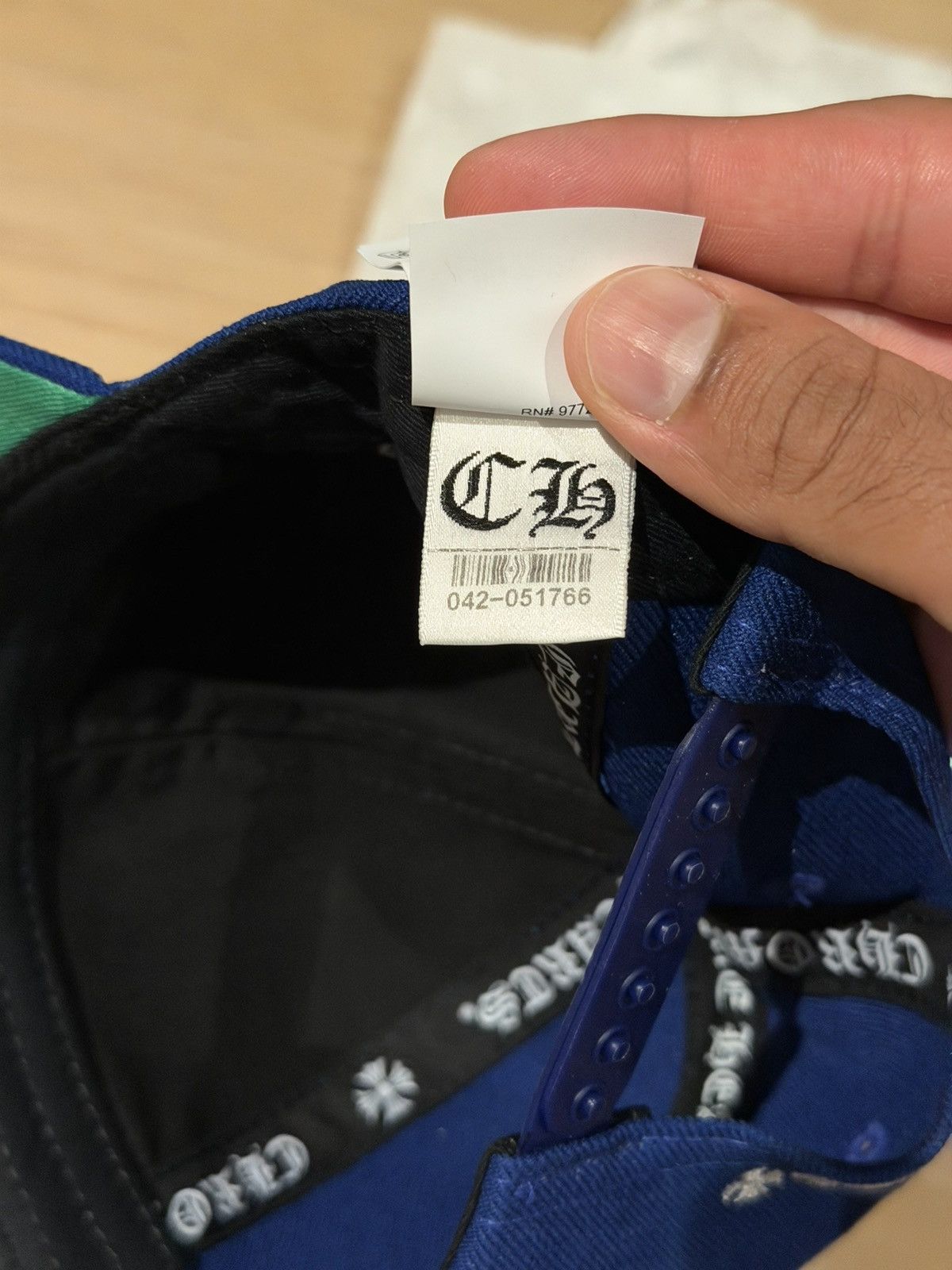 Chrome Hearts Chrome Hearts Blue White CH Baseball Cap Embroidered Logo Size ONE SIZE - 4 Thumbnail