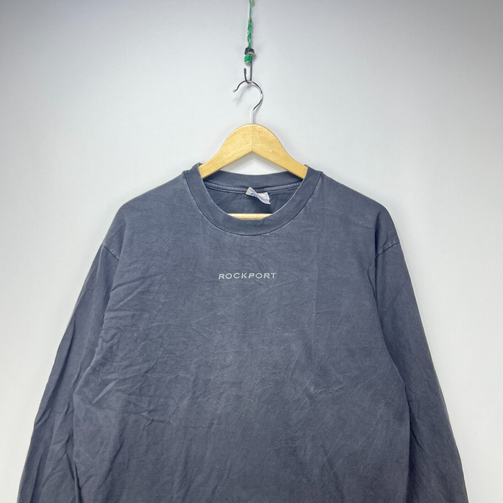 Vintage Vintage 90s Rockport Sun-Faded Black Long Sleeve Shirt Large Size US L / EU 52-54 / 3 - 2 Thumbnail