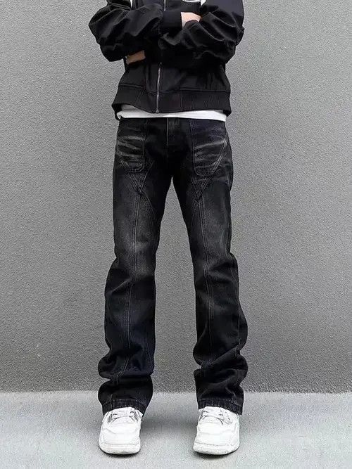 Japanese Brand × Jean distressed patchwork jeans Size US 32 / EU 48 - 2 Thumbnail