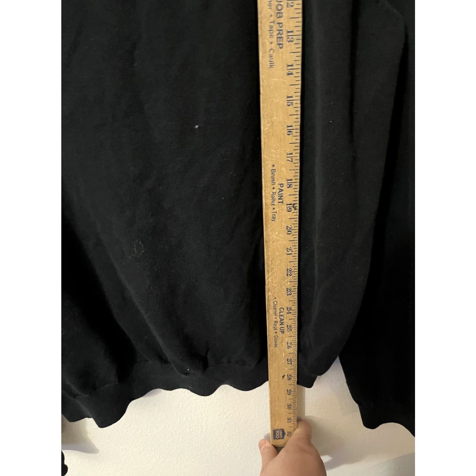 Van Heusen Van Heusen Flex V-Neck Black Cotton Blend Sweater XXL Size US XXL / EU 58 / 5 - 4 Thumbnail