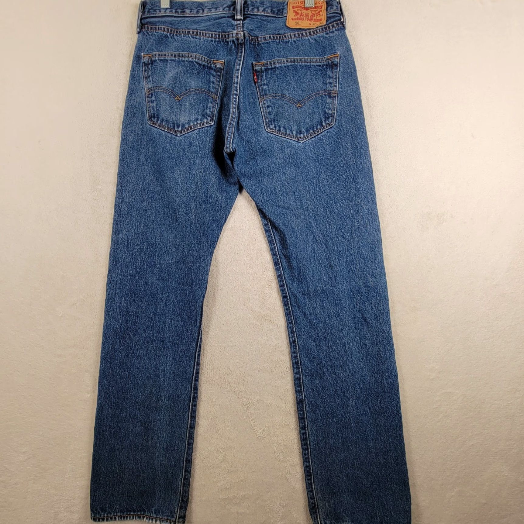 Levi's VINTAGE Levi's 505 Jeans Men 32x32 Blue Regular Fit Straight Cotton Denim Pants Size US 32 / EU 48 - 3 Thumbnail
