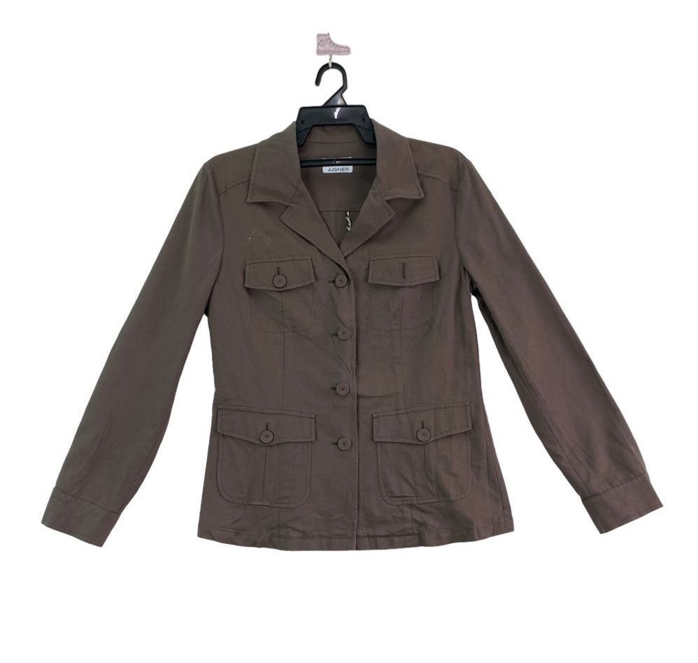 Etienne Aigner Rare Aigner button up cotton jacket Size M / US 6-8 / IT 42-44 - 2 Thumbnail