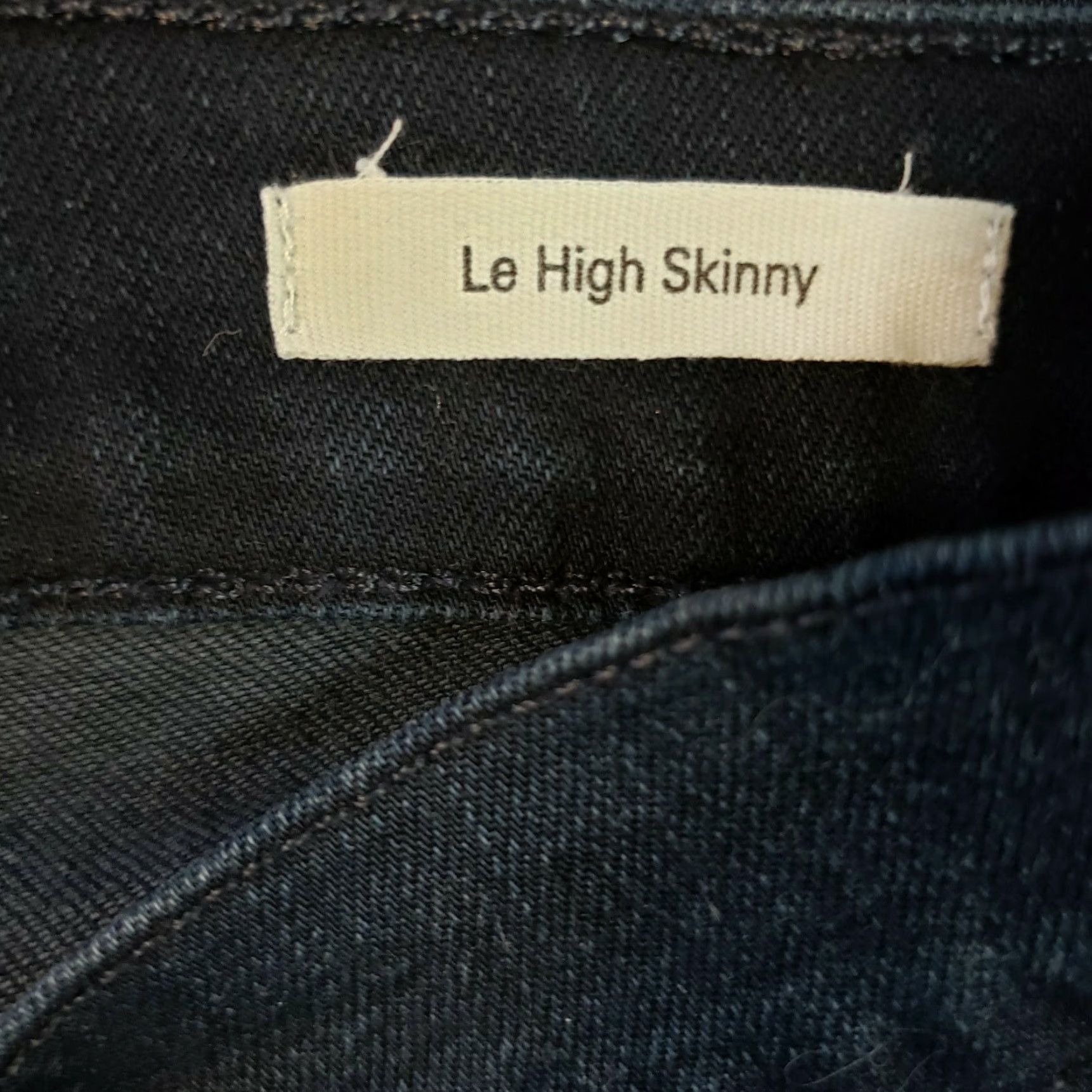 Vintage Frame Womens Le High Skinny Jeans Sz 26 Blue Dark Wash Mid Rise Cotton Blend Jeans Womens Size 26 Skinny Jeans Size 26" / US 2 / IT 38 - 6 Thumbnail