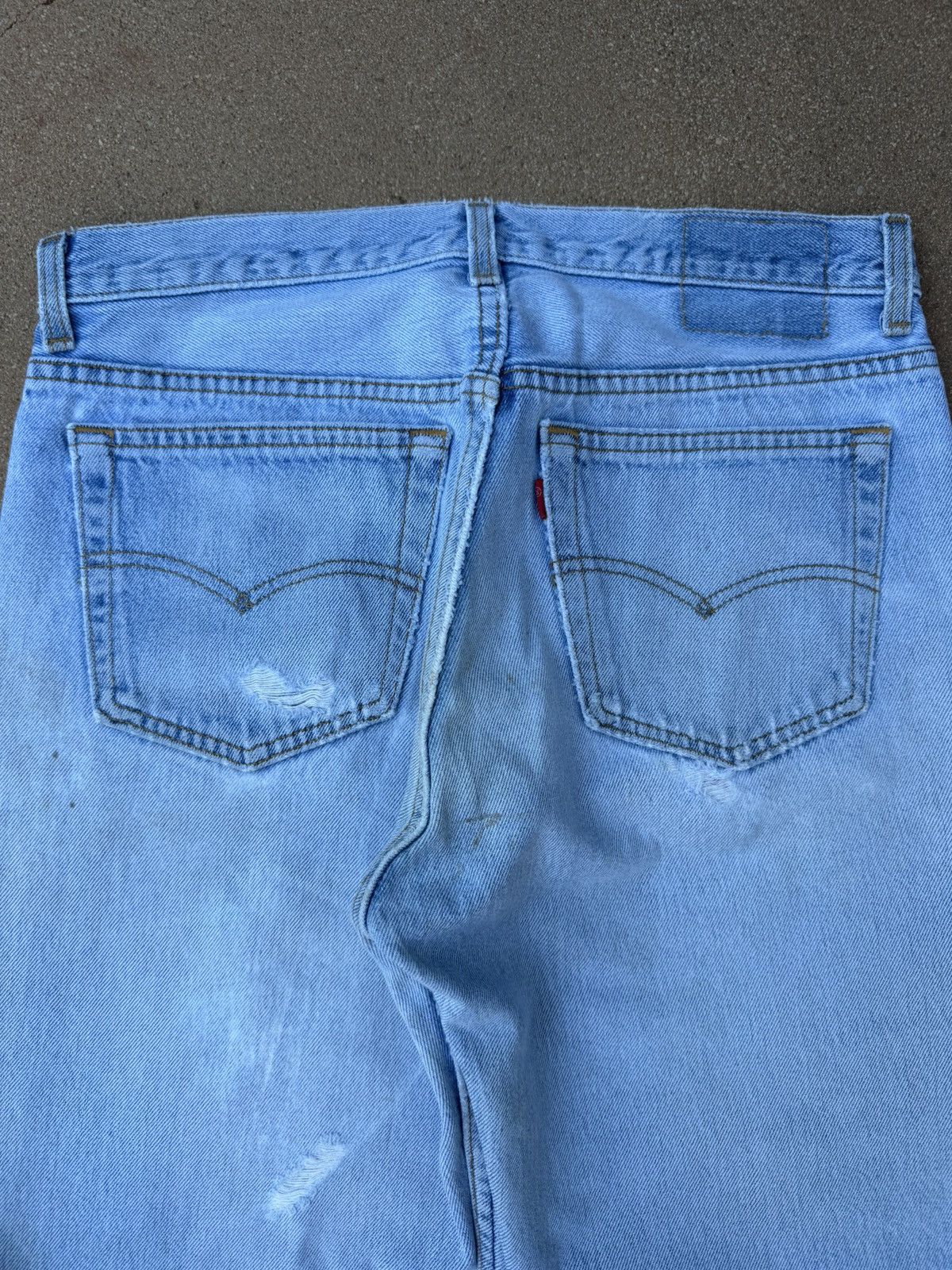 Levi's Vintage 90s Levi’s 501xx Buttonfly Straight Jeans 31x31 Size US 31 - 7 Thumbnail