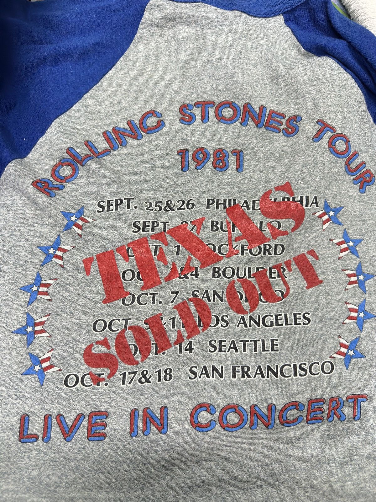 Vintage Vintage Band Tee The Rolling Stone 3qtr . Size US M / EU 48-50 / 2 - 11 Thumbnail