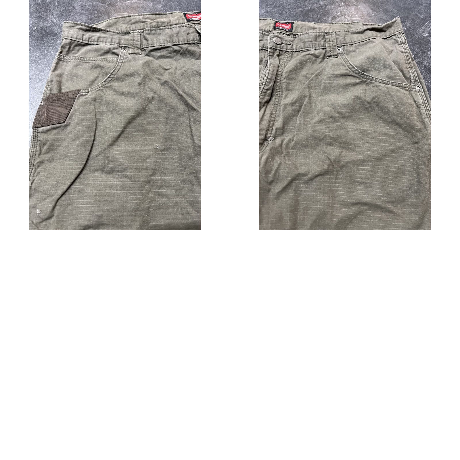 Wrangler VINTAGE Wrangler Cargo Pants Mens 40x31 Green Ripstop Canvas Baggy Workwear Y2K Size US 40 / EU 56 - 8 Thumbnail