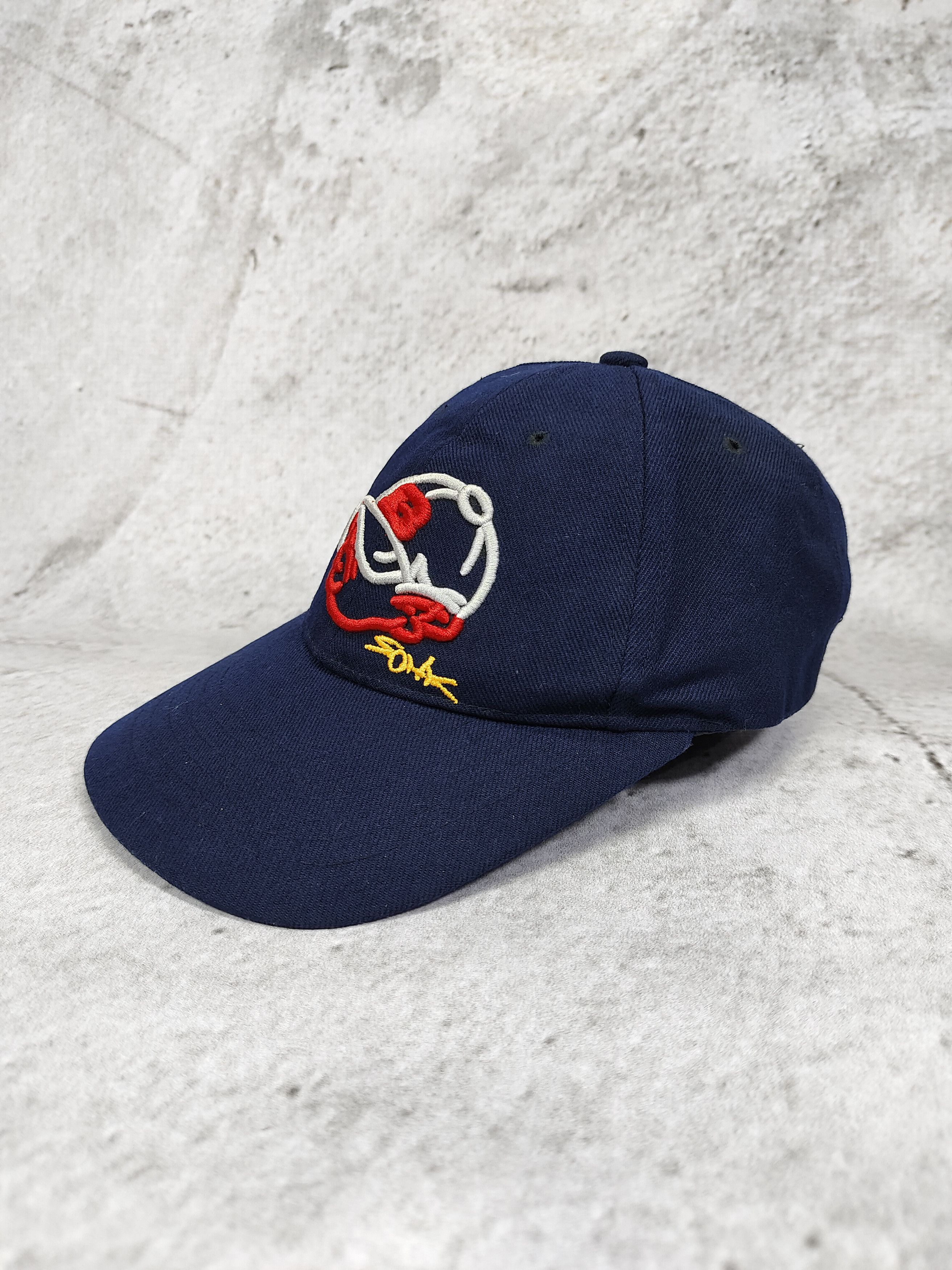 Vintage 90s S.O.H.K💥Big Embroidery Logo Hip Hop Rap Streetwear Caps Size ONE SIZE - 2 Thumbnail