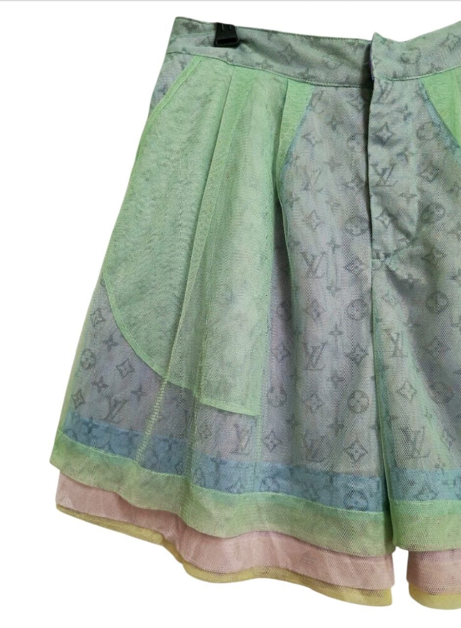 Louis Vuitton SS20 LOUIS VUITTON GARDENING SHORT TULLE MONOGRAM Size 25" / US 0 / IT 36 - 4 Thumbnail