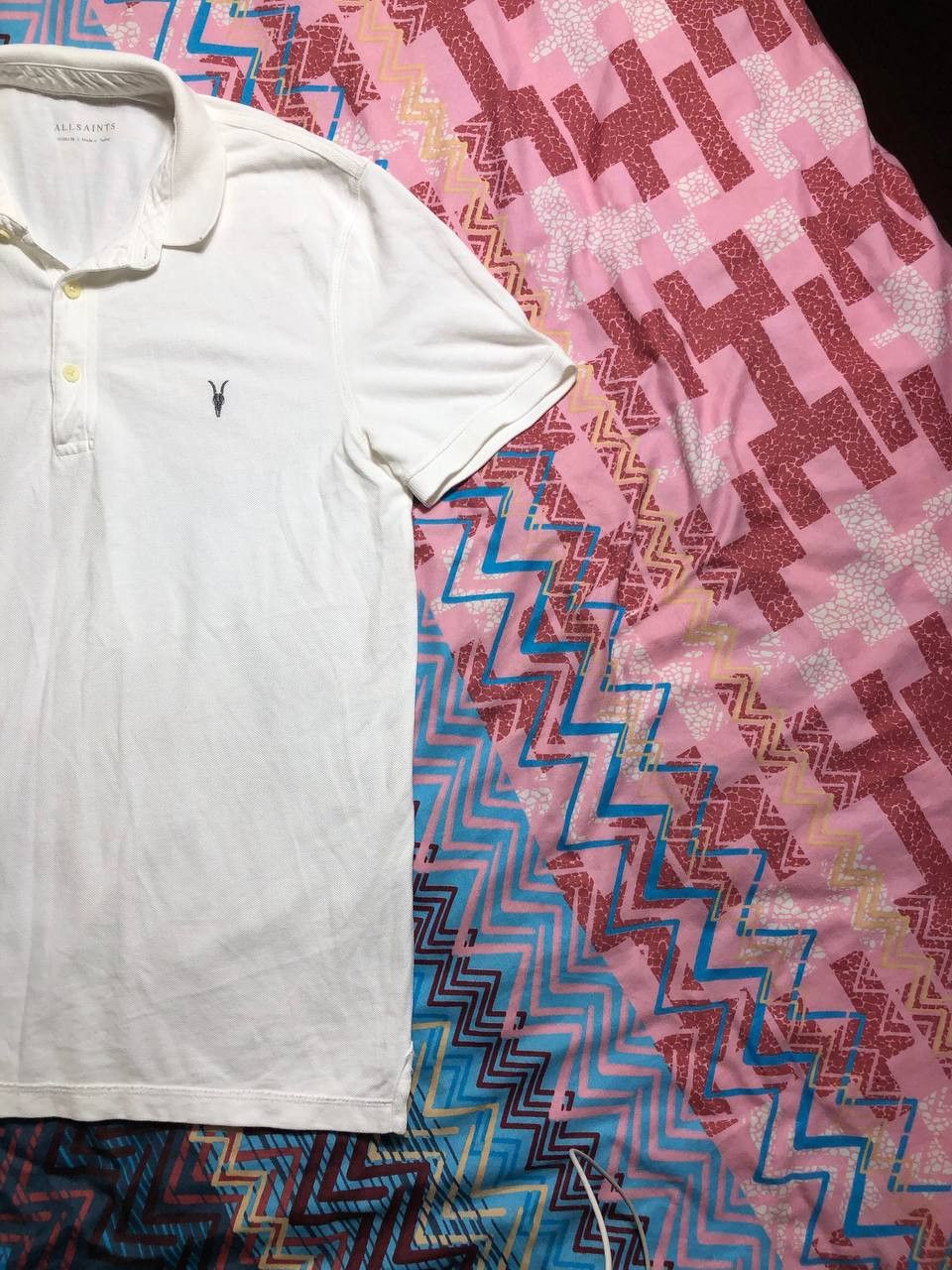 Allsaints Streetwear T-Shirt white Allsaints Y2K logo white Vintage Size US M / EU 48-50 / 2 - 14 Thumbnail