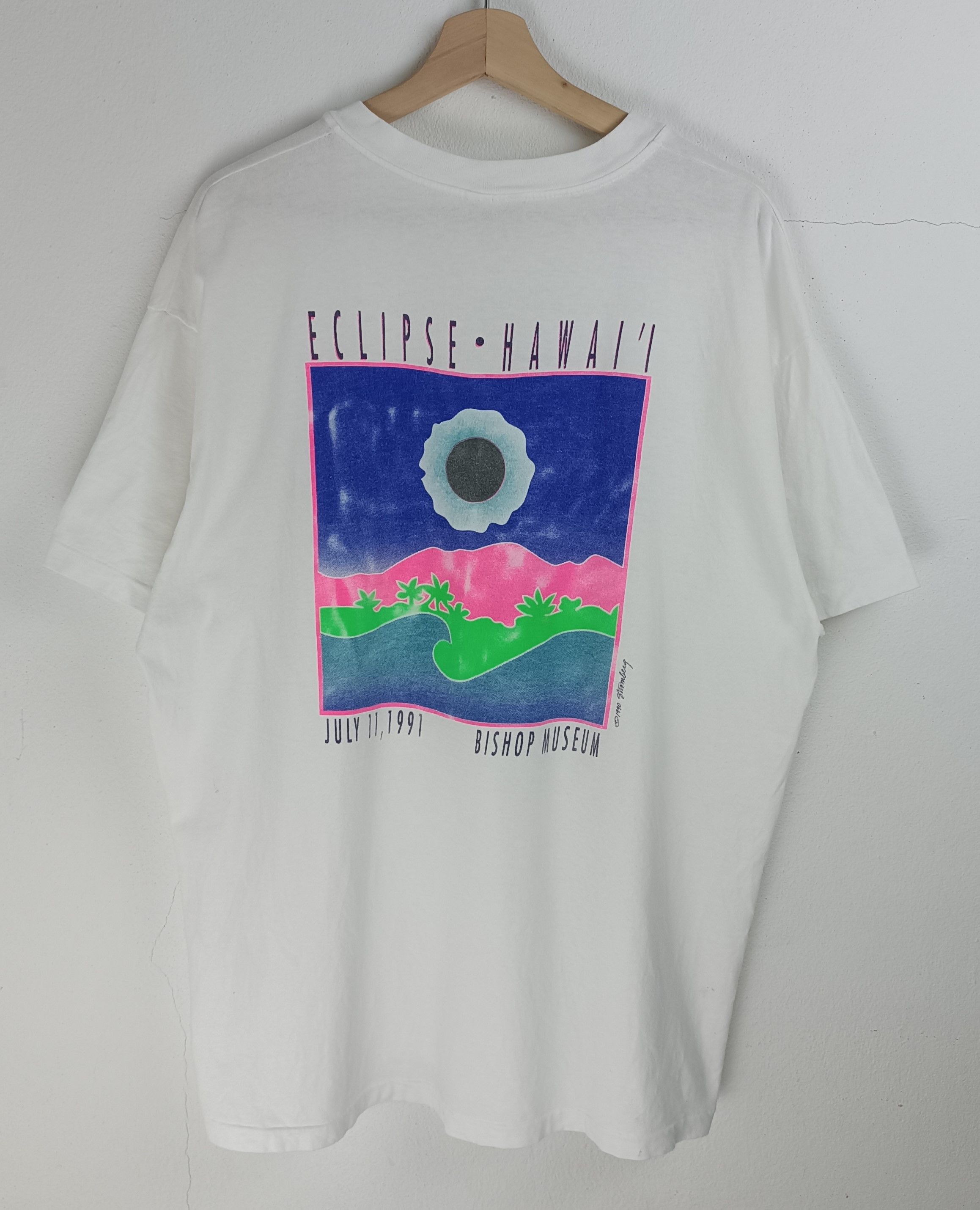 Other RARE 🔥VINTAGE 1991 ECLIPSE HAWAII BISHOP MUSEUM TEE Size US XL / EU 56 / 4 - 3 Thumbnail