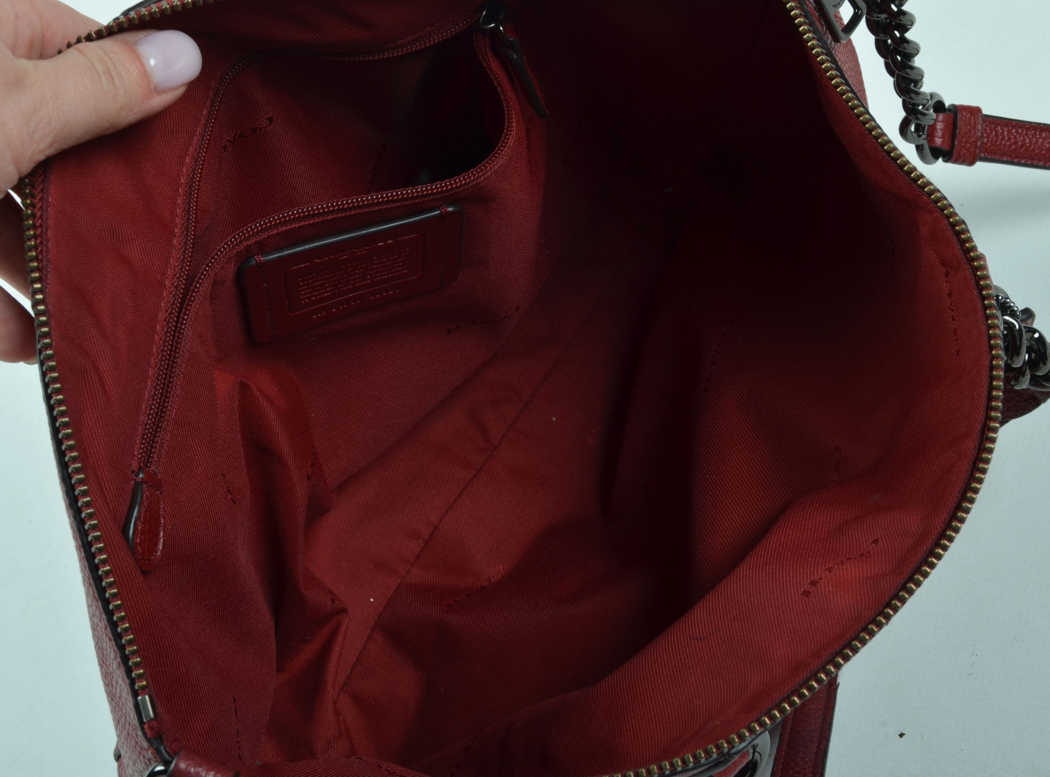 COACH 59501 Chain Prairie Satchel Y2K Glam Crossbody Bag