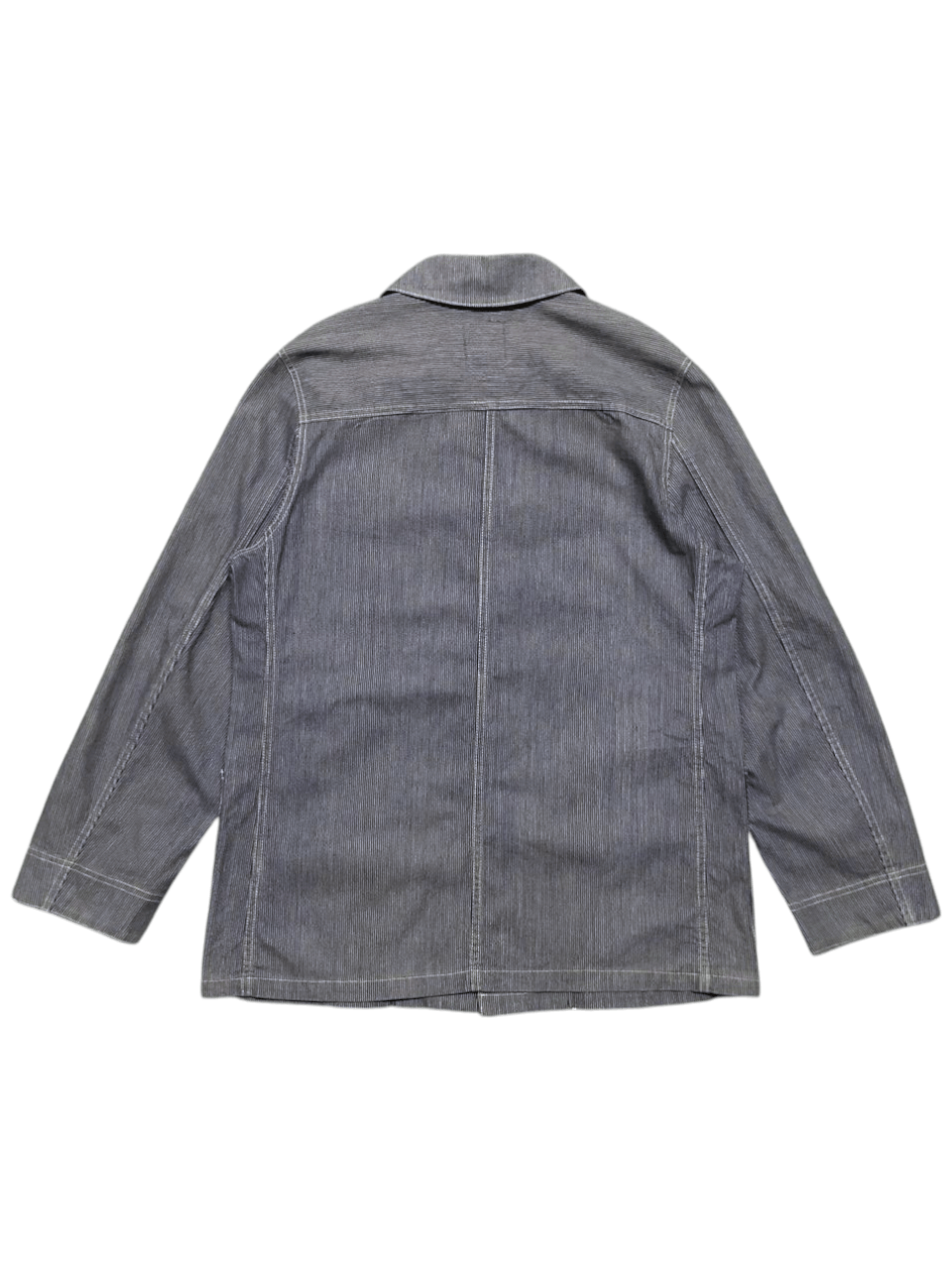 BIGI VINTAGE MEN'S BIGI HICKORY CHORE JACKET MADE IN USA Size US L / EU 52-54 / 3 - 2 Thumbnail