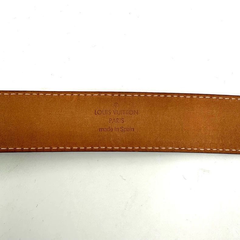Louis Vuitton Louis Vuitton Brown Monogram Gold Buckle Belt -2505 Size ONE SIZE - 7 Thumbnail