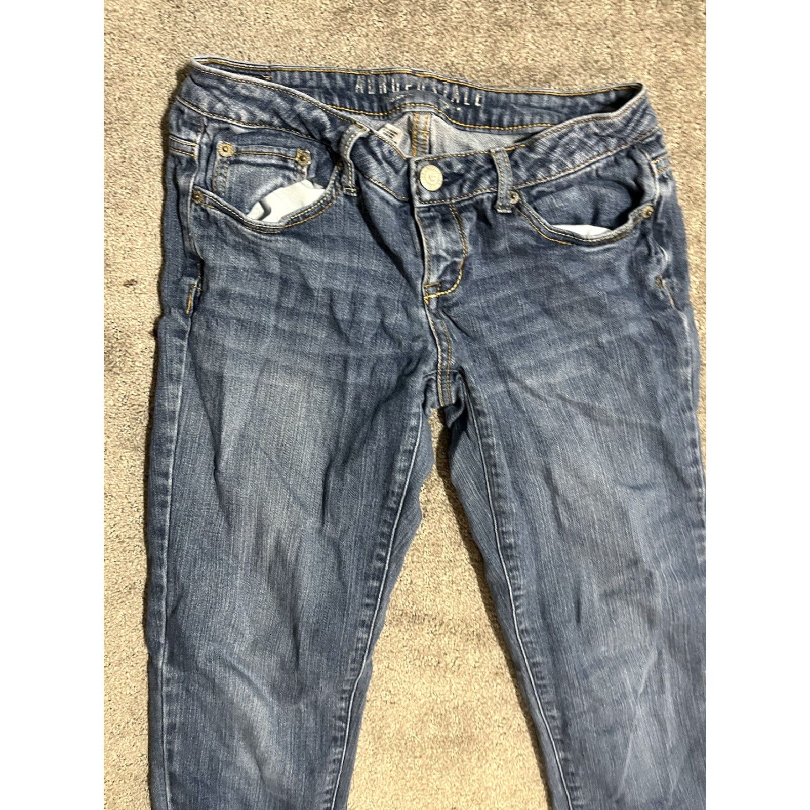 Aeropostale VINTAGE Aeropostale Jeans Women's Size 4 Regular Fit Ankle Jegging Blue Denim Fall Winter Spring Summer Size 27" / US 4 / IT 40 - 4 Thumbnail