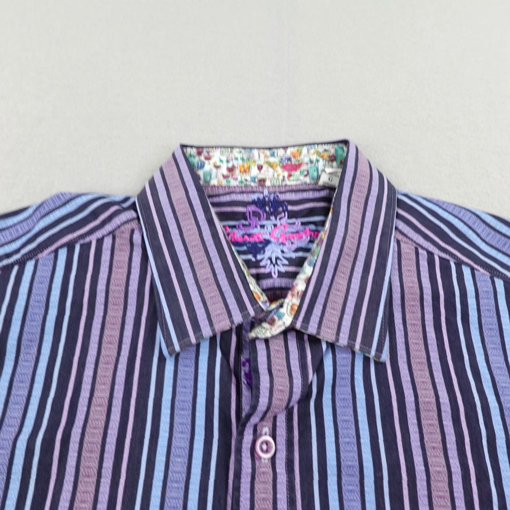 Robert Graham Robert Graham Shirt Men Large Cotton Striped Button-Up Casual Formal Business Wedding Workwear Size US L / EU 52-54 / 3 - 2 Thumbnail