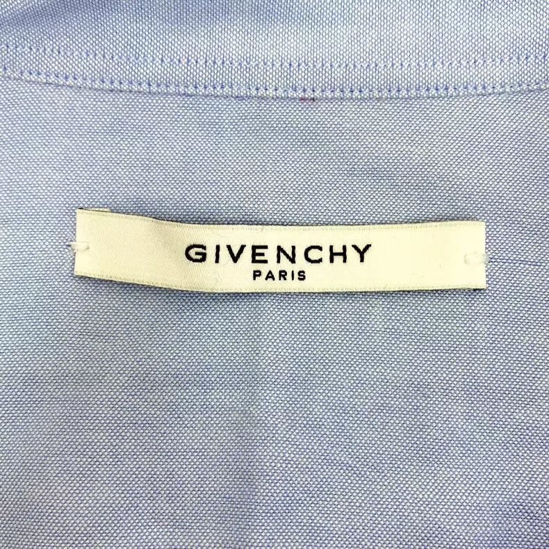 Givenchy Givenchy Blue Pattern Design Cotton Long-Sleeve Shirt Size XS / US 0-2 / IT 36-38 - 5 Thumbnail
