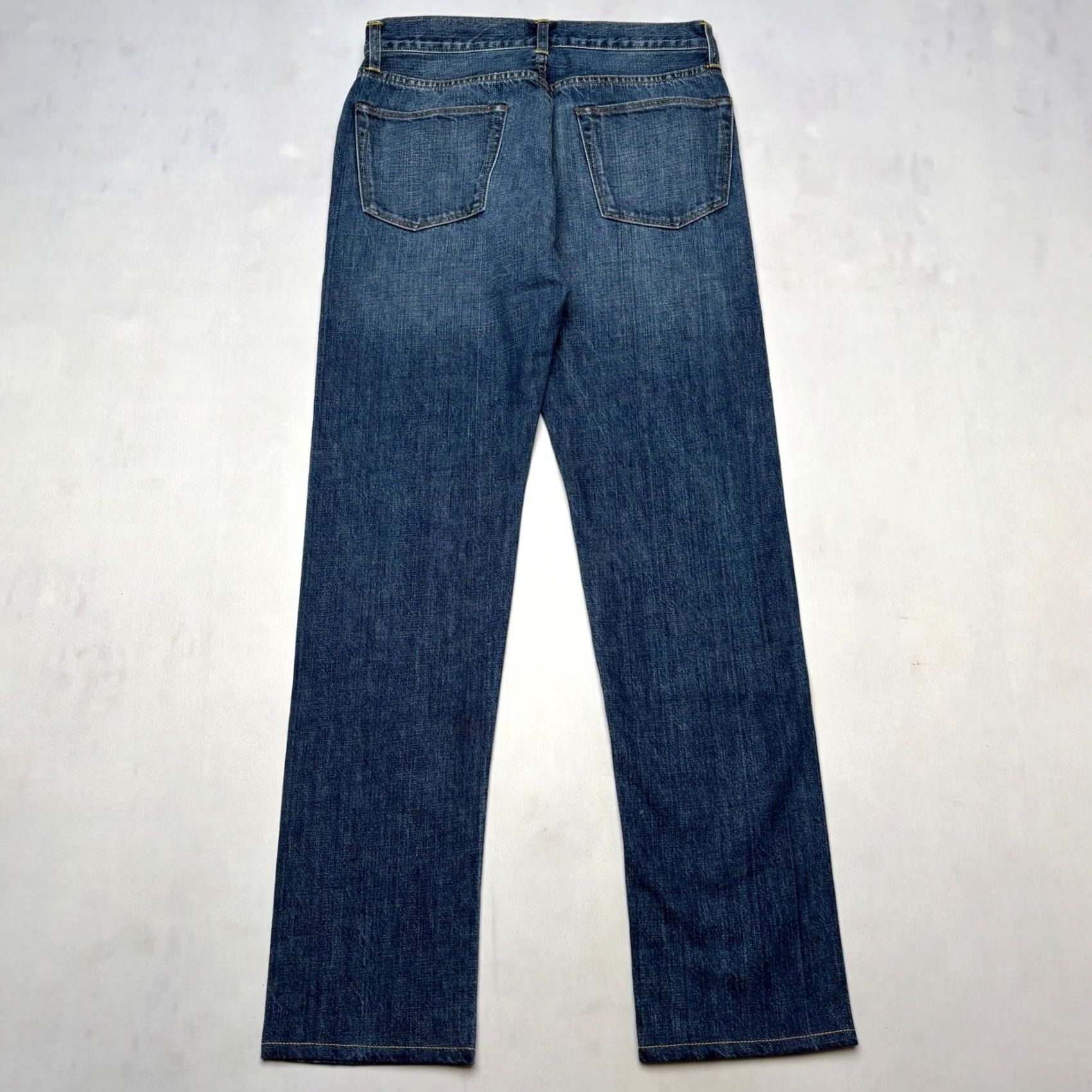 Sid Mashburn Sid Mashburn Jeans Japanese Selvedge Slim Straight Deep Indigo Denim Mens 32x34 Size US 32 / EU 48 - 2 Thumbnail