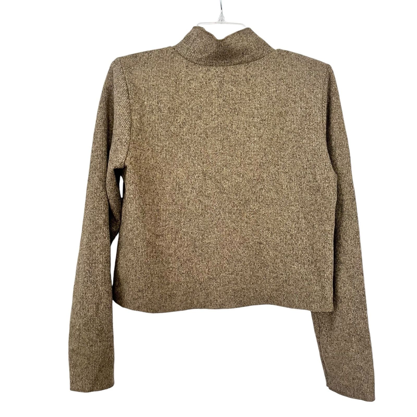 Zara Zara mustard yellow mock neck shoulder padded sweater size S Size S / US 4 / IT 40 - 4 Thumbnail