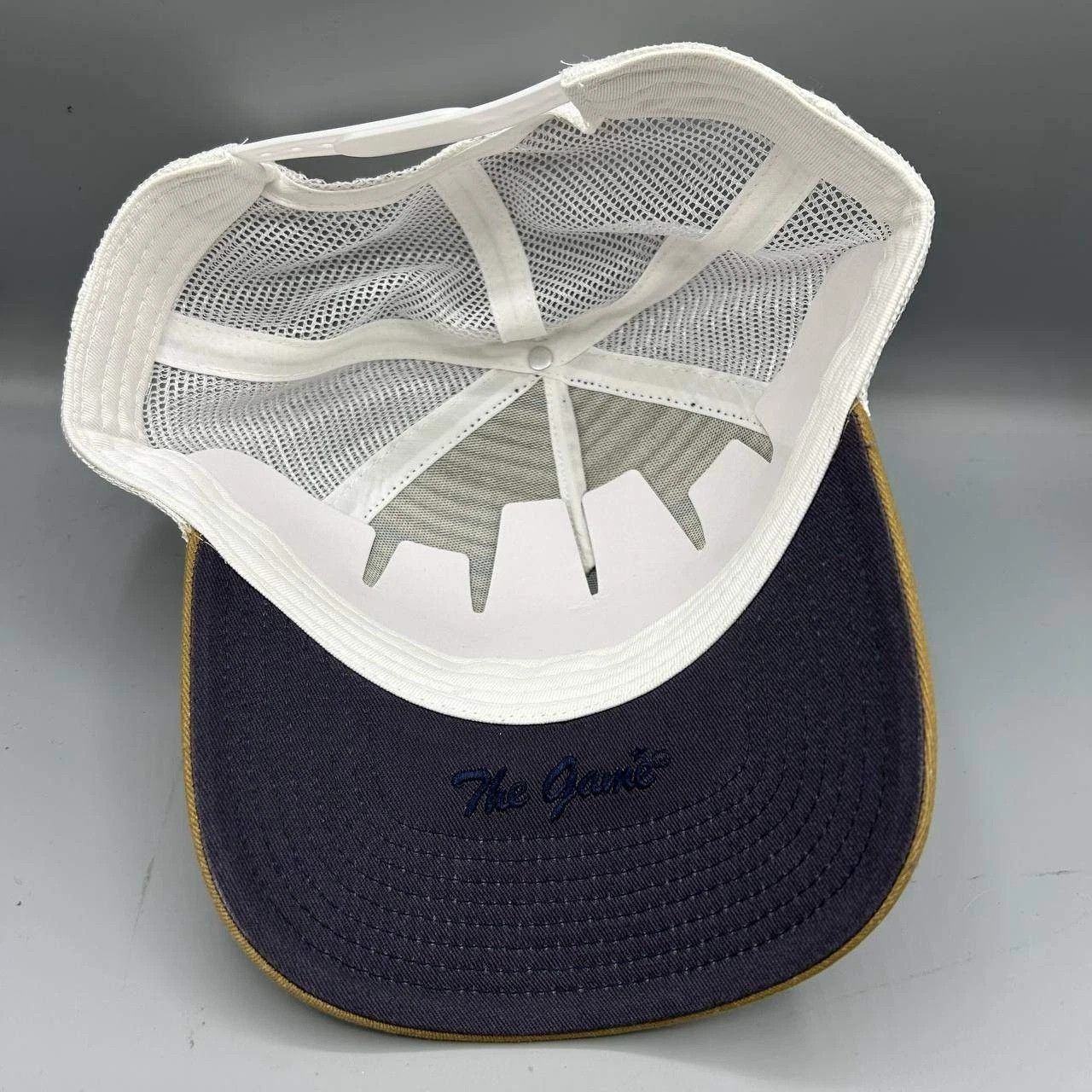 The Game Palm Strings Trucker Hat Men Brown Striped Snap Back Size ONE SIZE - 2 Thumbnail
