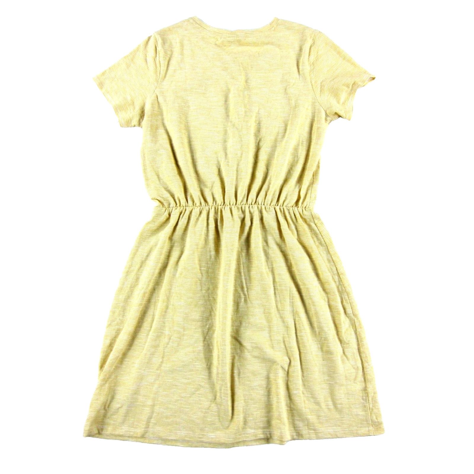 Old Navy NWT Old Navy Yellow White Stripe Cotton Jersey Short Sleeve Sheath Dress Medium Size M / US 6-8 / IT 42-44 - 2 Thumbnail