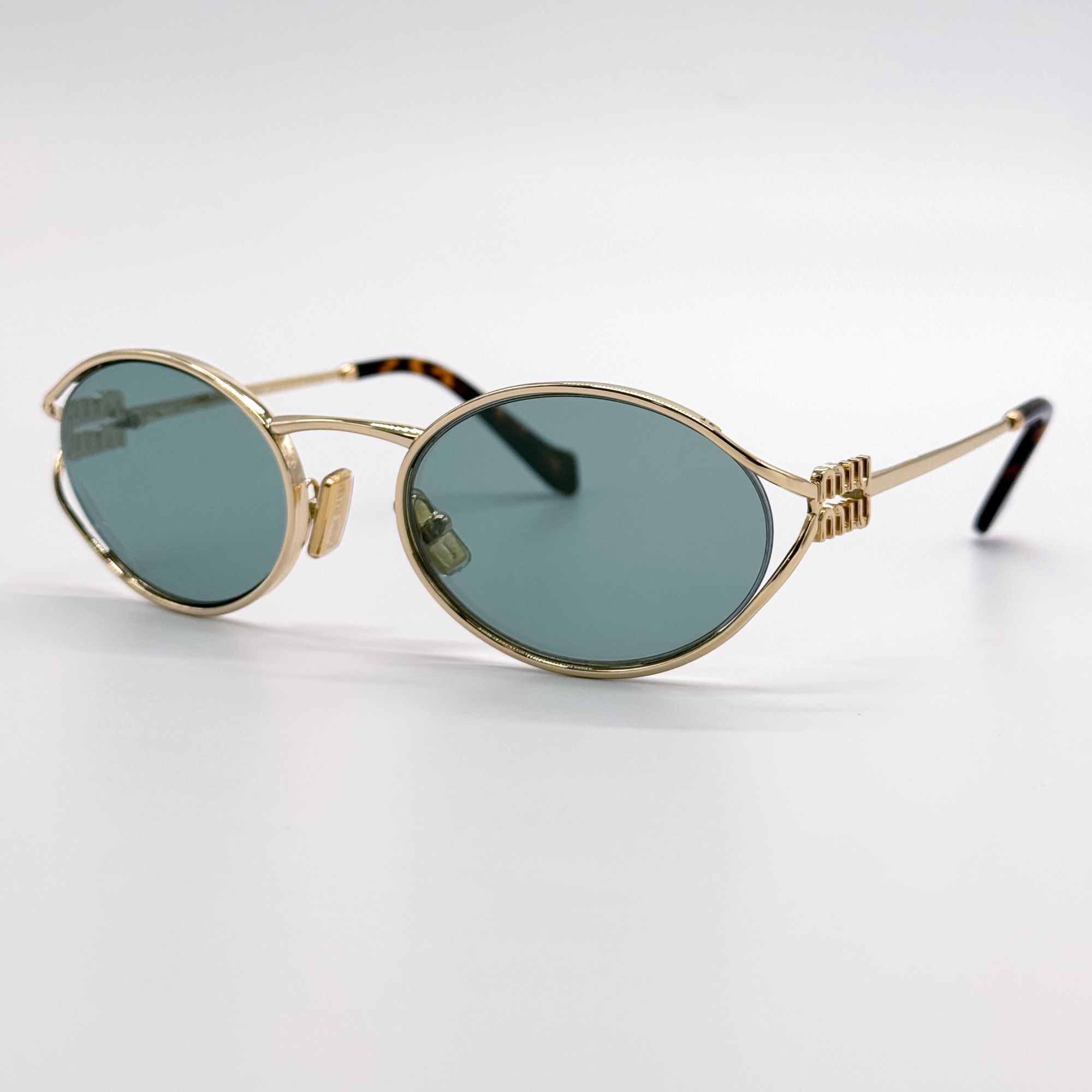 Miu Miu NEW MIU MIU SUNGLASSES MU52YS 5AK04M GREEN MU 52YS, SMU 52Y Size ONE SIZE - 2 Thumbnail