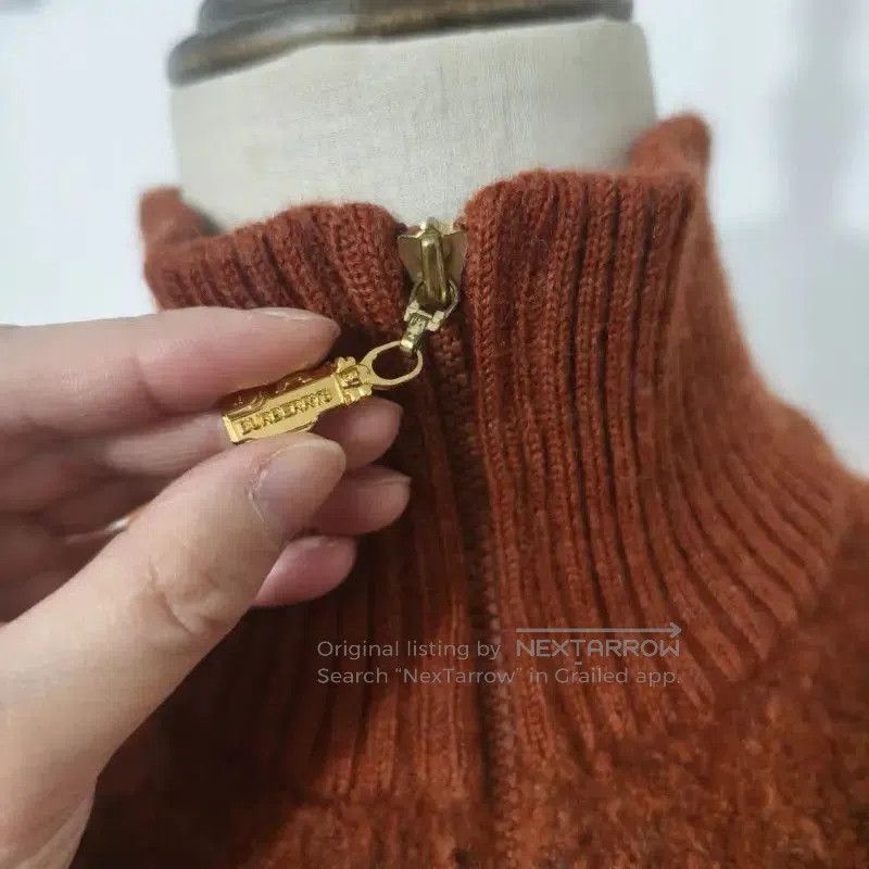 Burberry Burberry Brown Wool Blend Women's Cardigan. Size M / US 6-8 / IT 42-44 - 6 Thumbnail