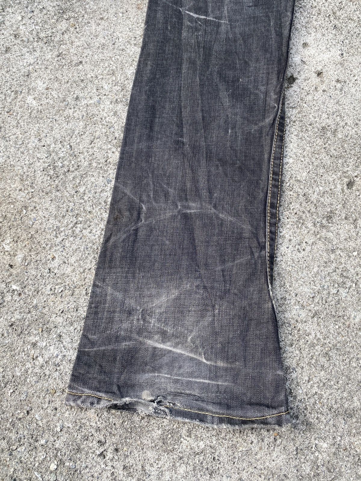 If Six Was Nine × Japanese Brand × Tornado Mart Ozz First Pinball Distressed Claw Marks Slim Flare Denim Size US 30 / EU 46 - 13 Thumbnail