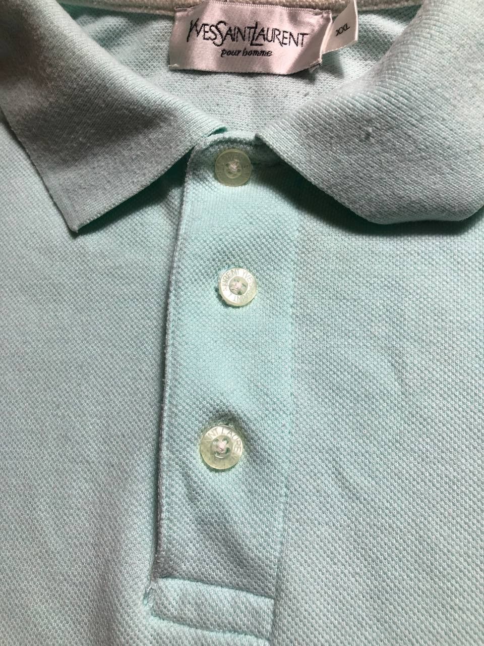 Yves Saint Laurent Vintage Yves Saint Laurent Big Logo YSL Polo T Shirt Size US XXL / EU 58 / 5 - 14 Thumbnail