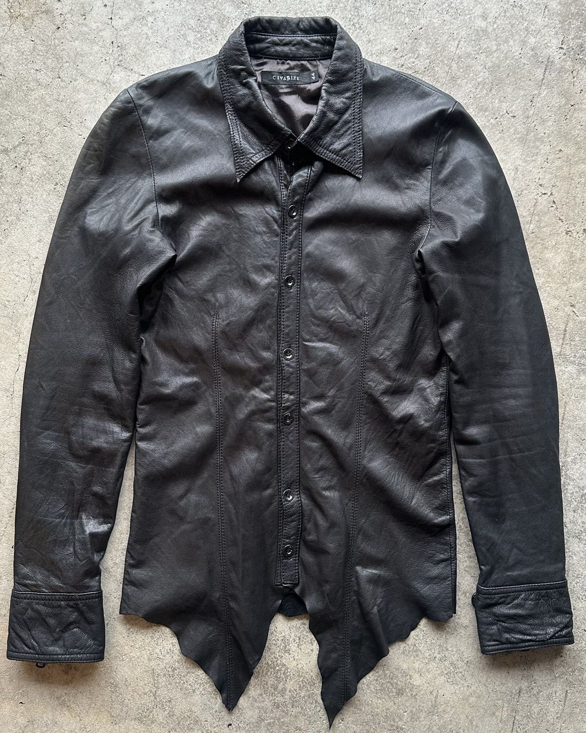 CIVARIZE Black Leather CIVARIZE Shirt *** | Grailed