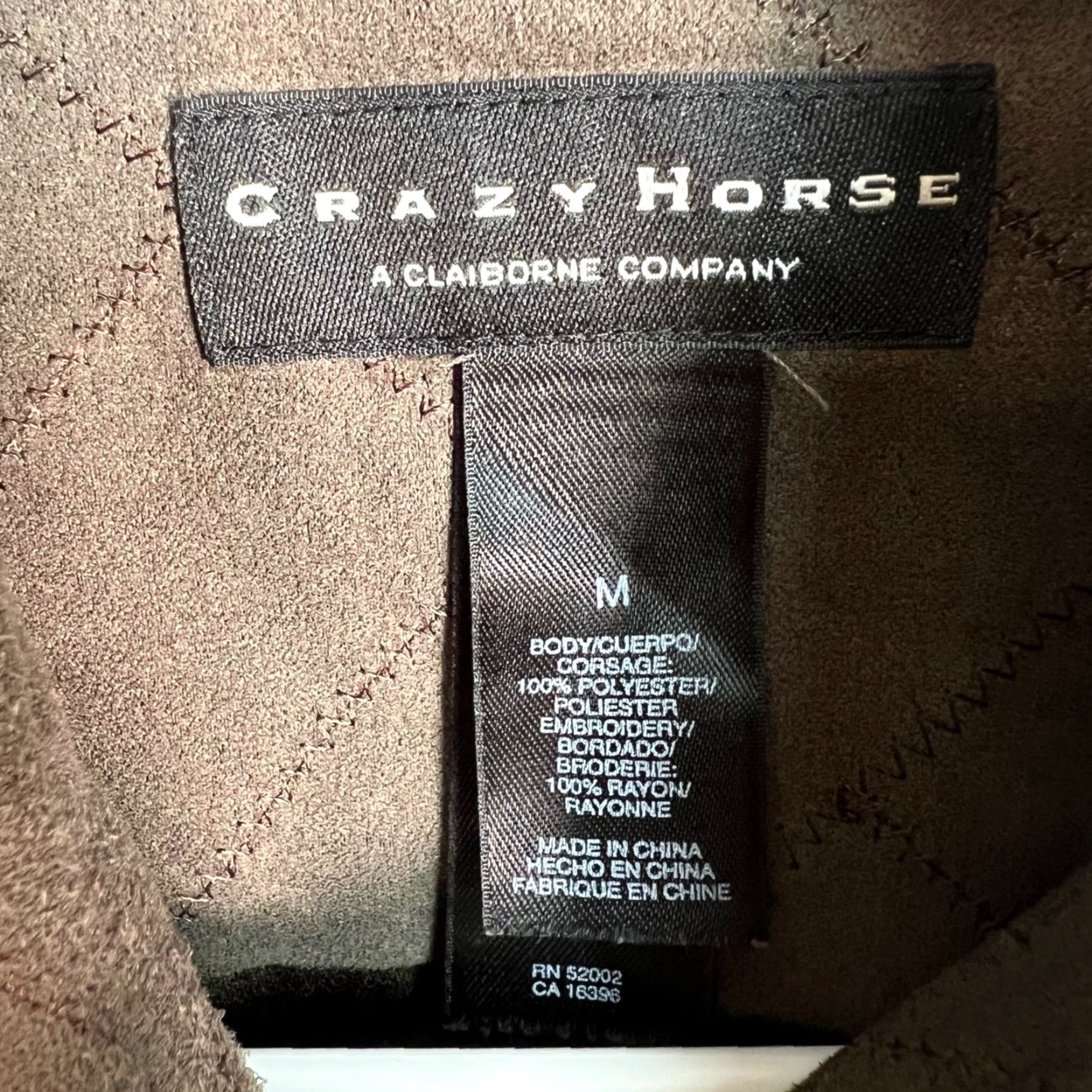 Vintage Crazy Horse Nike Shirt Mens Medium Brown Quilted Long Sleeve Button-Up Shirt Size US M / EU 48-50 / 2 - 3 Thumbnail