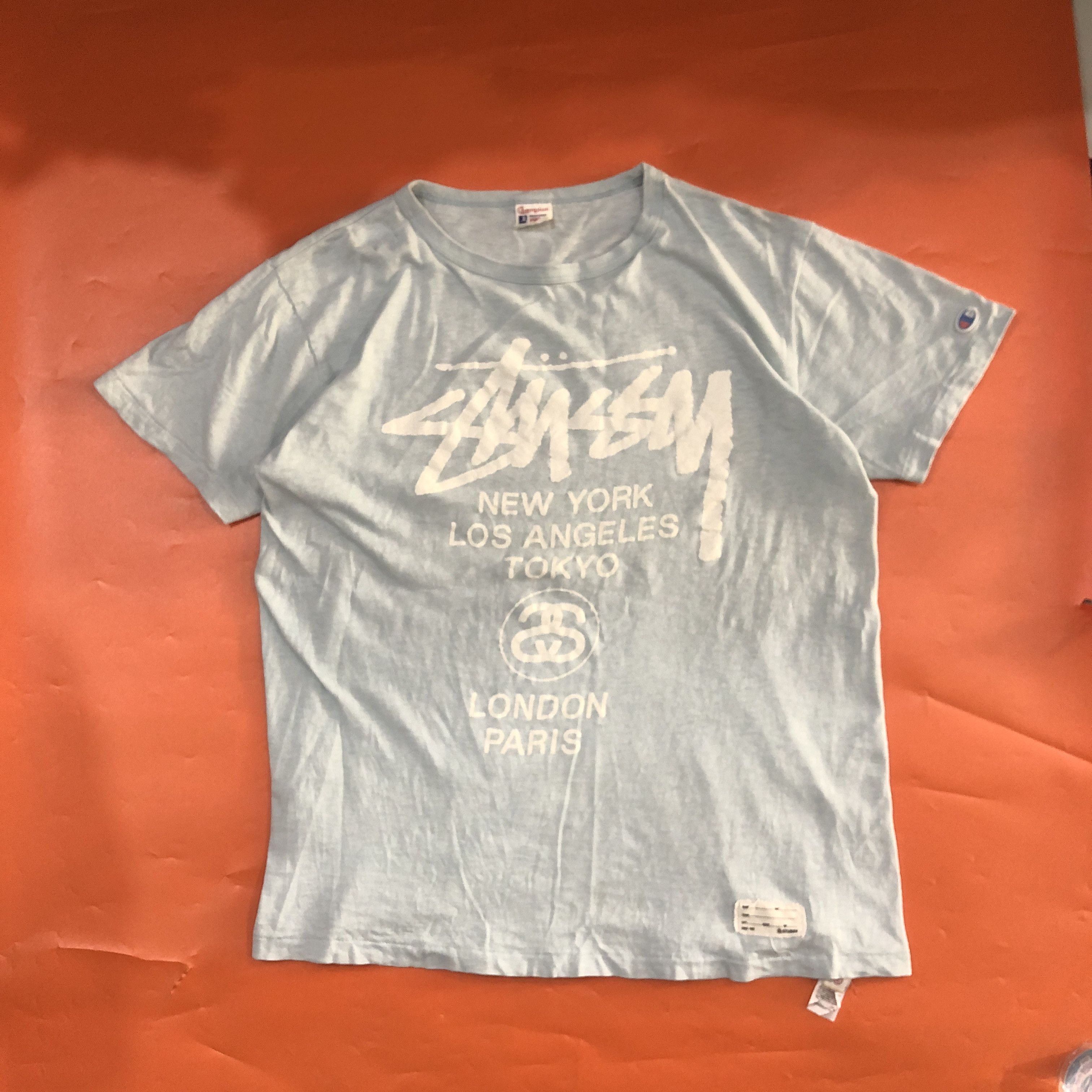 Champion Tshirts Champion x stussy 00s Size US L / EU 52-54 / 3 - 1 Thumbnail
