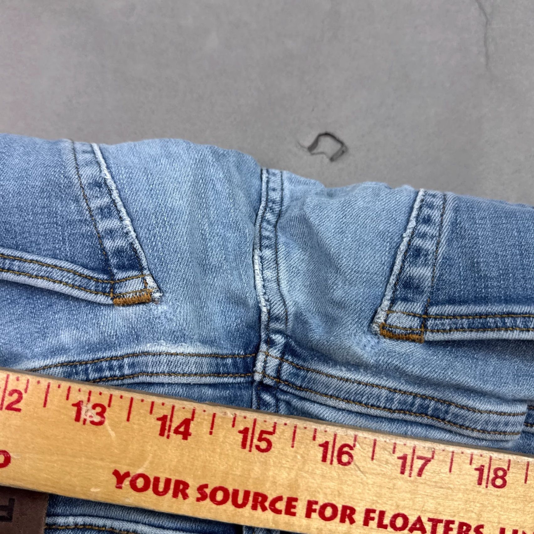 G-Star G Star Raw Jeans Mens 30x32 Blue 3301 Relaxed Button Fly Faded Pants Repaired Jeans Size US 30 / EU 46 - 6 Thumbnail