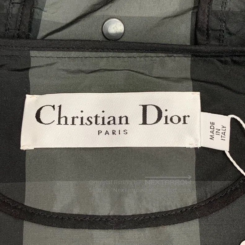 Dior Dior Colour block plaid bee embroidery hooded half-zipper Size M / US 6-8 / IT 42-44 - 7 Thumbnail