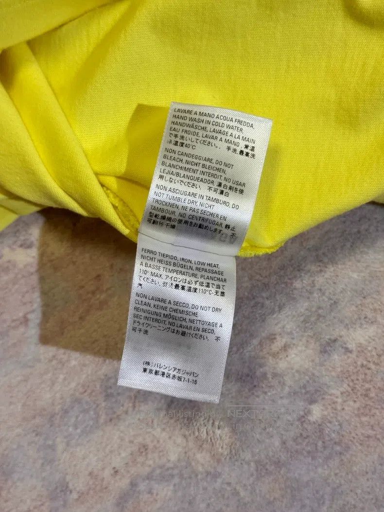 Balenciaga Balenciaga Drew Yellow T-Shirt - M Size US M / EU 48-50 / 2 - 7 Thumbnail