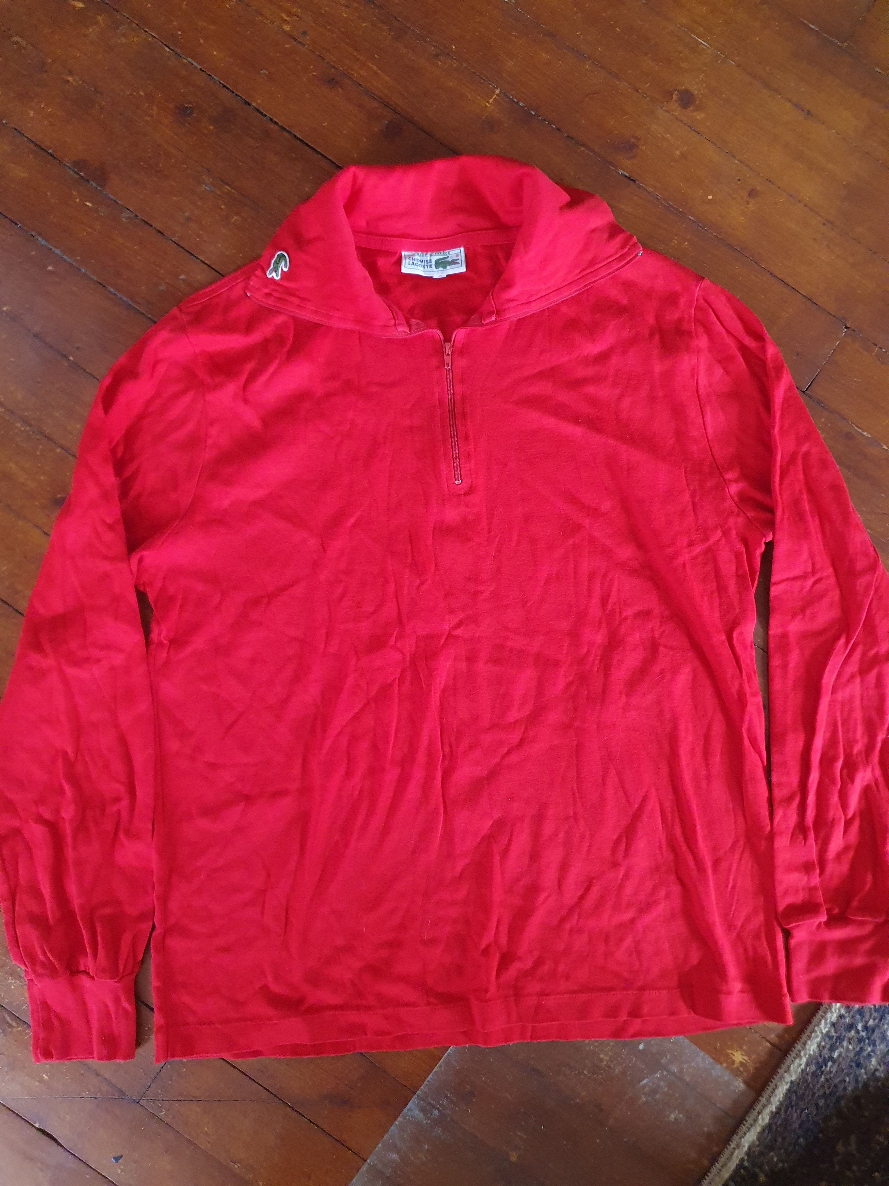 Lacoste Lacoste Chemise Vtg 1/4 zip Long Sleeve polo sz S Size US S / EU 44-46 / 1 - 3 Thumbnail