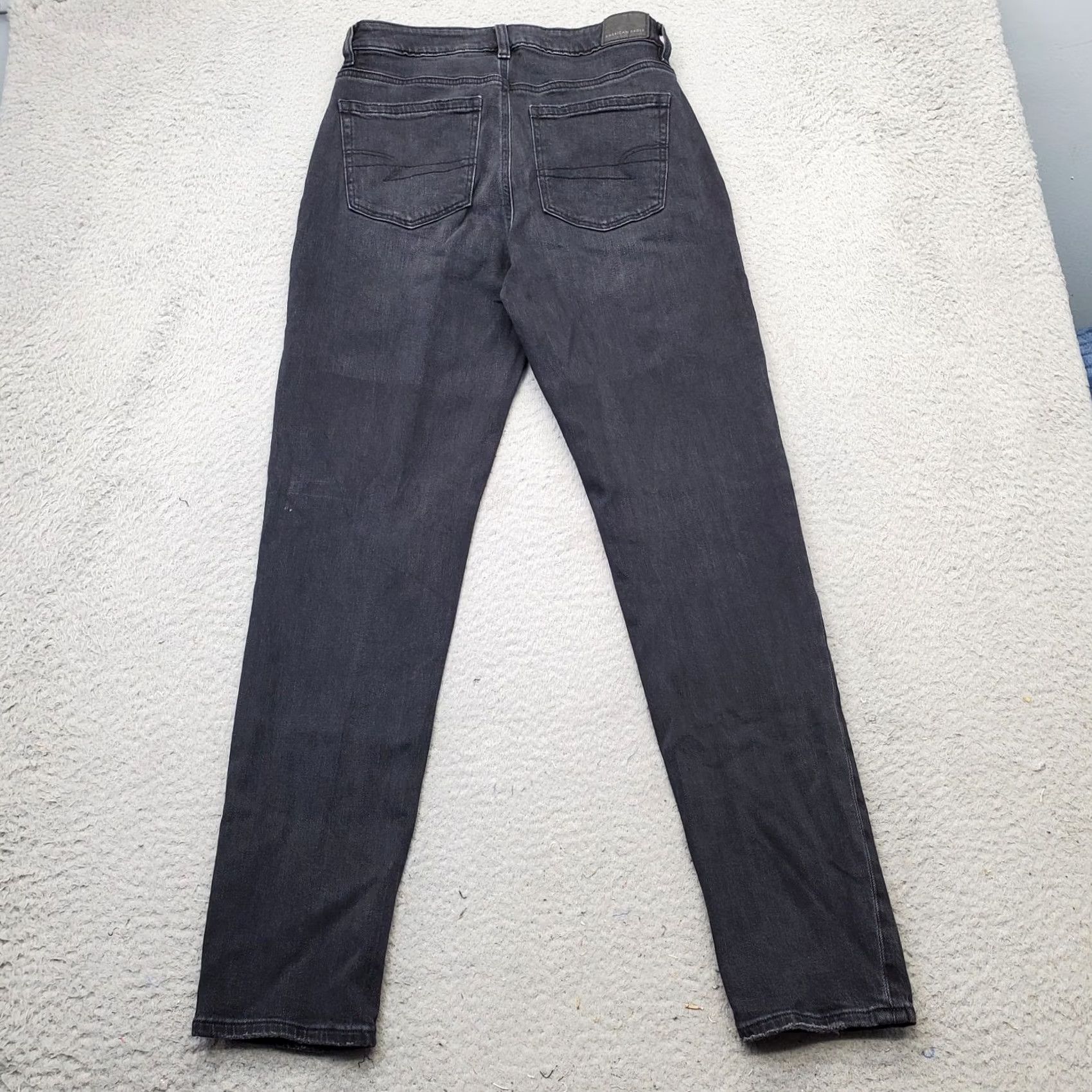 American Eagle Outfitters American Eagle Strigid Jeans Womens 2 Black Denim Distressed Skinny Outdoor Jeans Womens Size 2 Black Distressed Outdoor Size 26" / US 2 / IT 38 - 2 Thumbnail