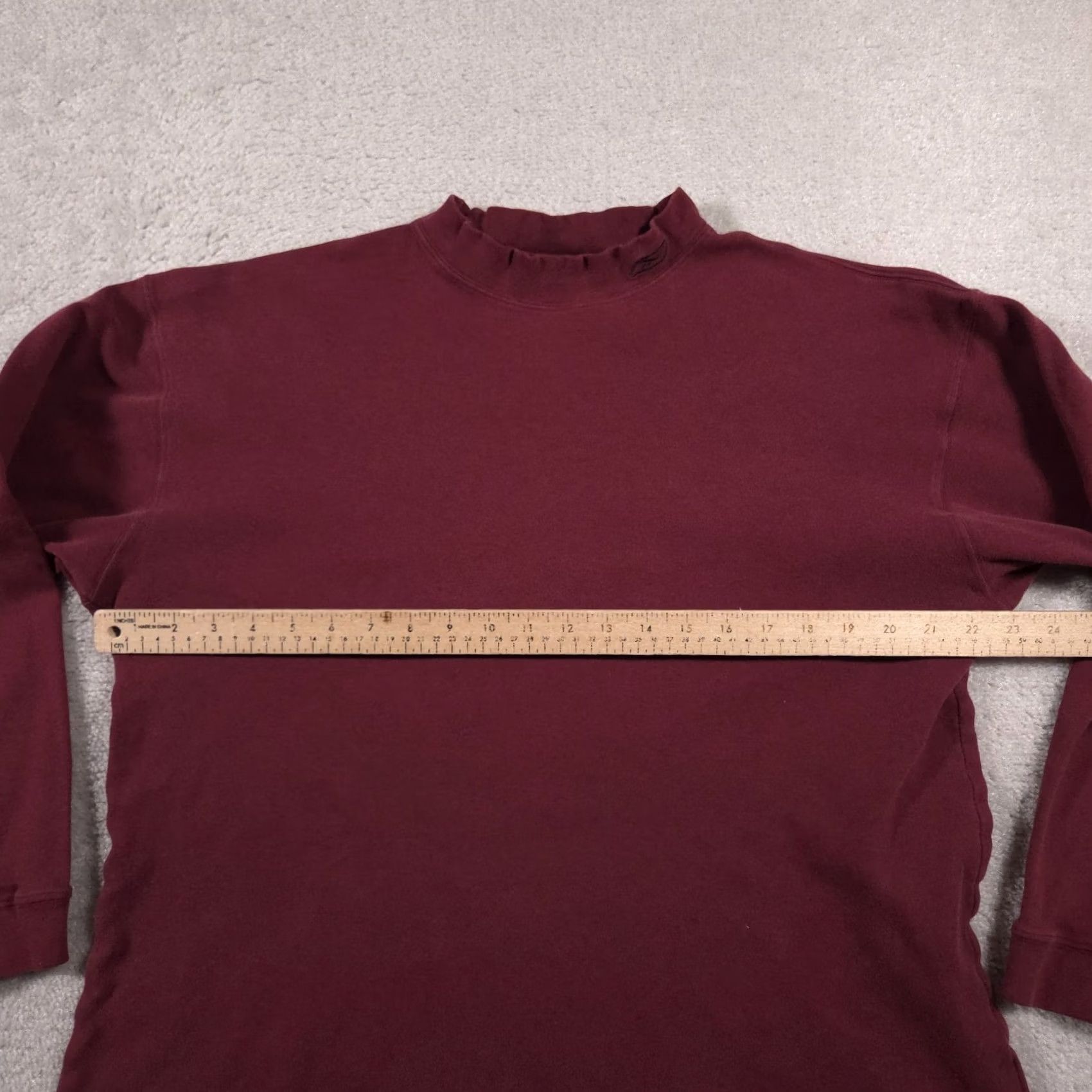 Reebok VINTAGE Reebok Mock Neck T Shirt Mens M Long Sleeve Maroon Red 2000s Sportswear/Beach Size US M / EU 48-50 / 2 - 6 Thumbnail